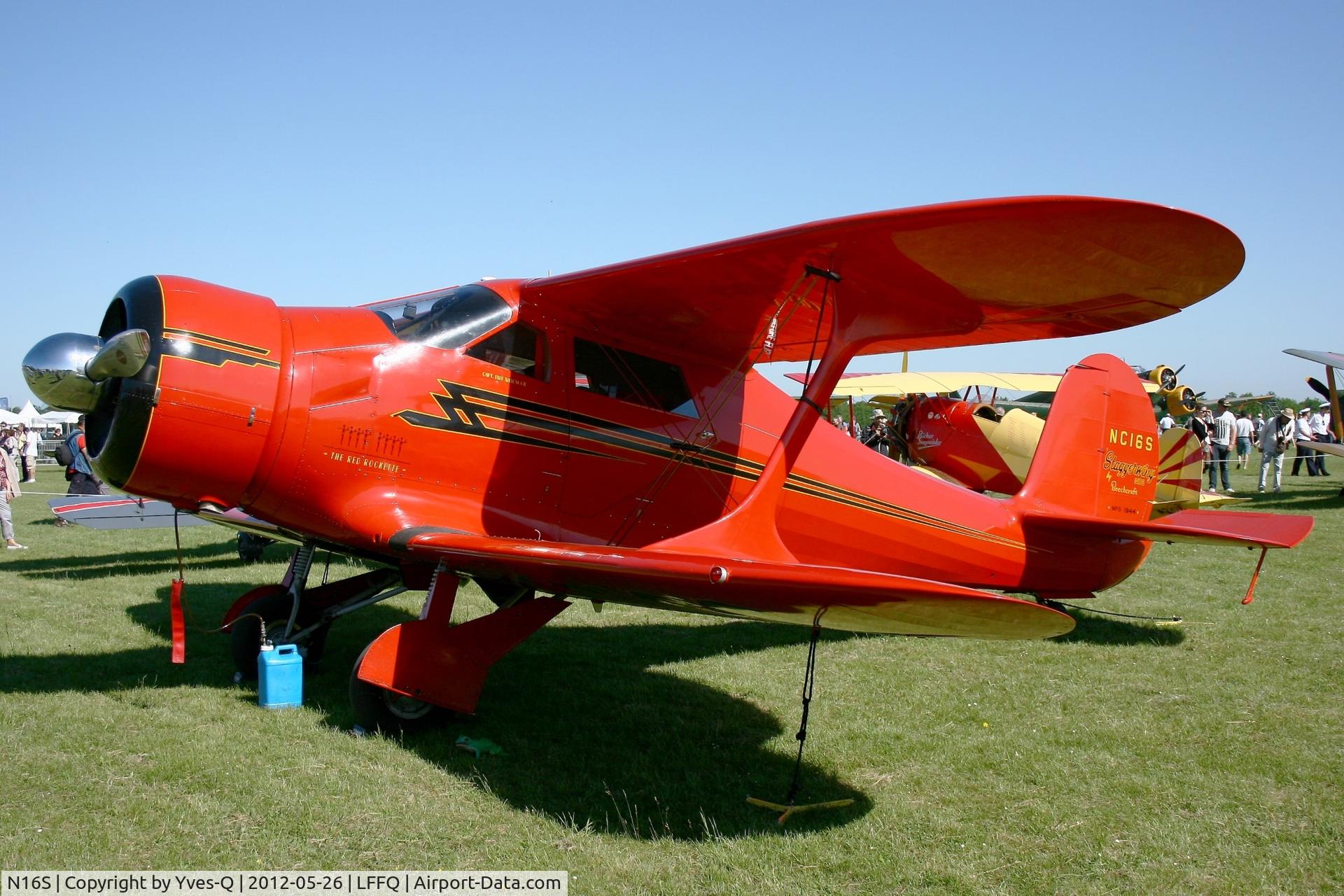 N16S, 1944 Beech D17S Staggerwing C/N 6687, NC16S - Beech D17S, La Ferté-Alais Airfield (LFFQ)