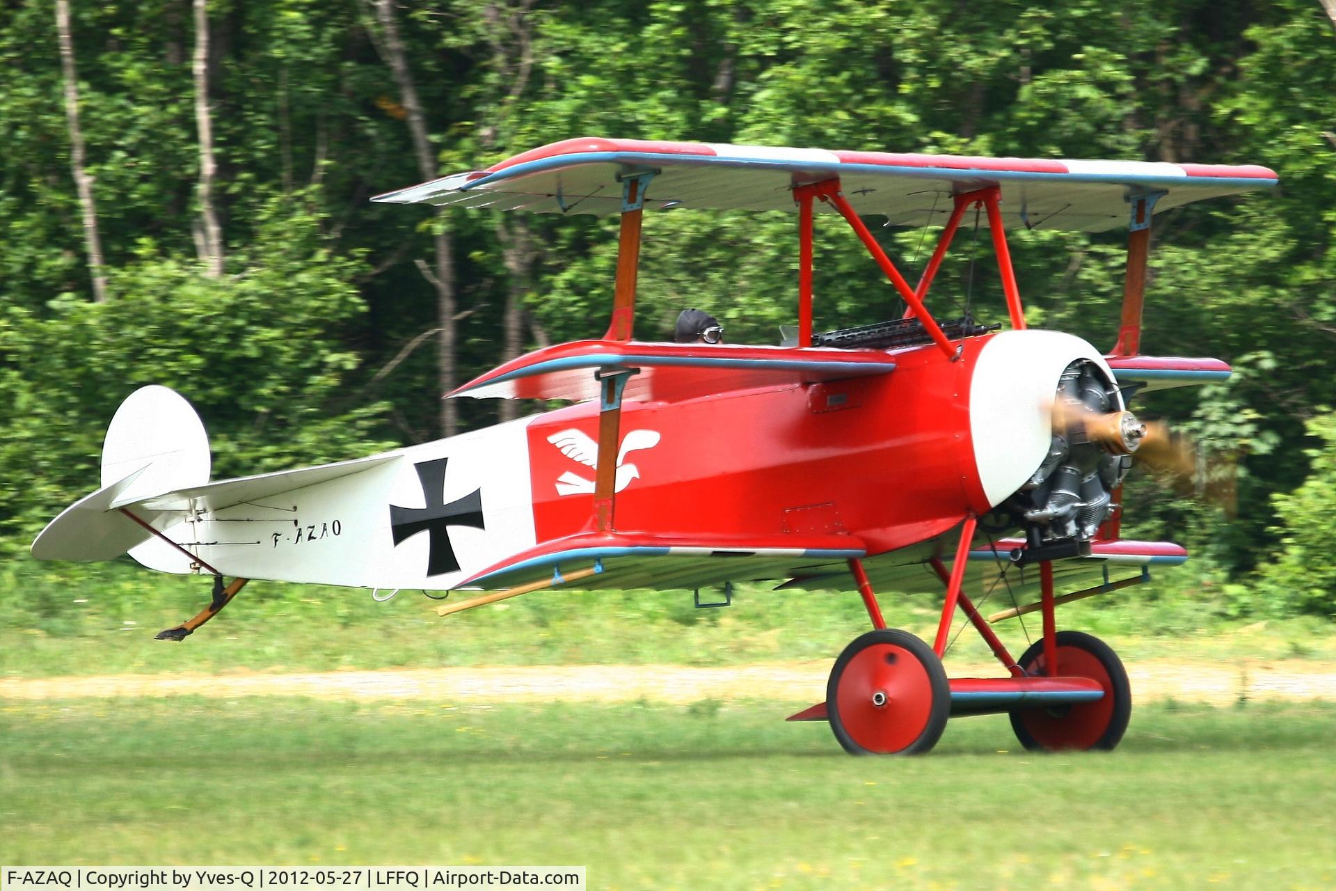 F-AZAQ, Fokker Dr.1 Triplane Replica C/N 01, Fokker Dr.1 Triplane replica, La Ferté-Alais Airfield (LFFQ)