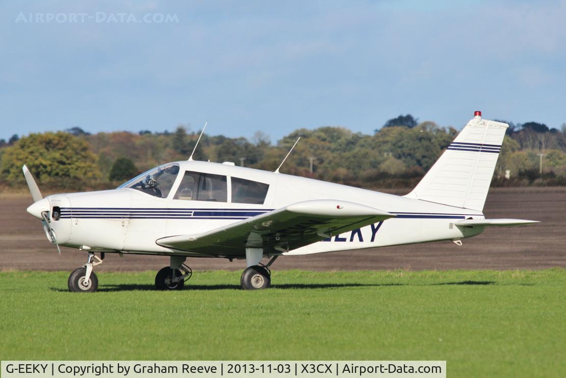 G-EEKY, 1969 Piper PA-28-140 Cherokee C/N 28-25422, Parked at Northrepps.