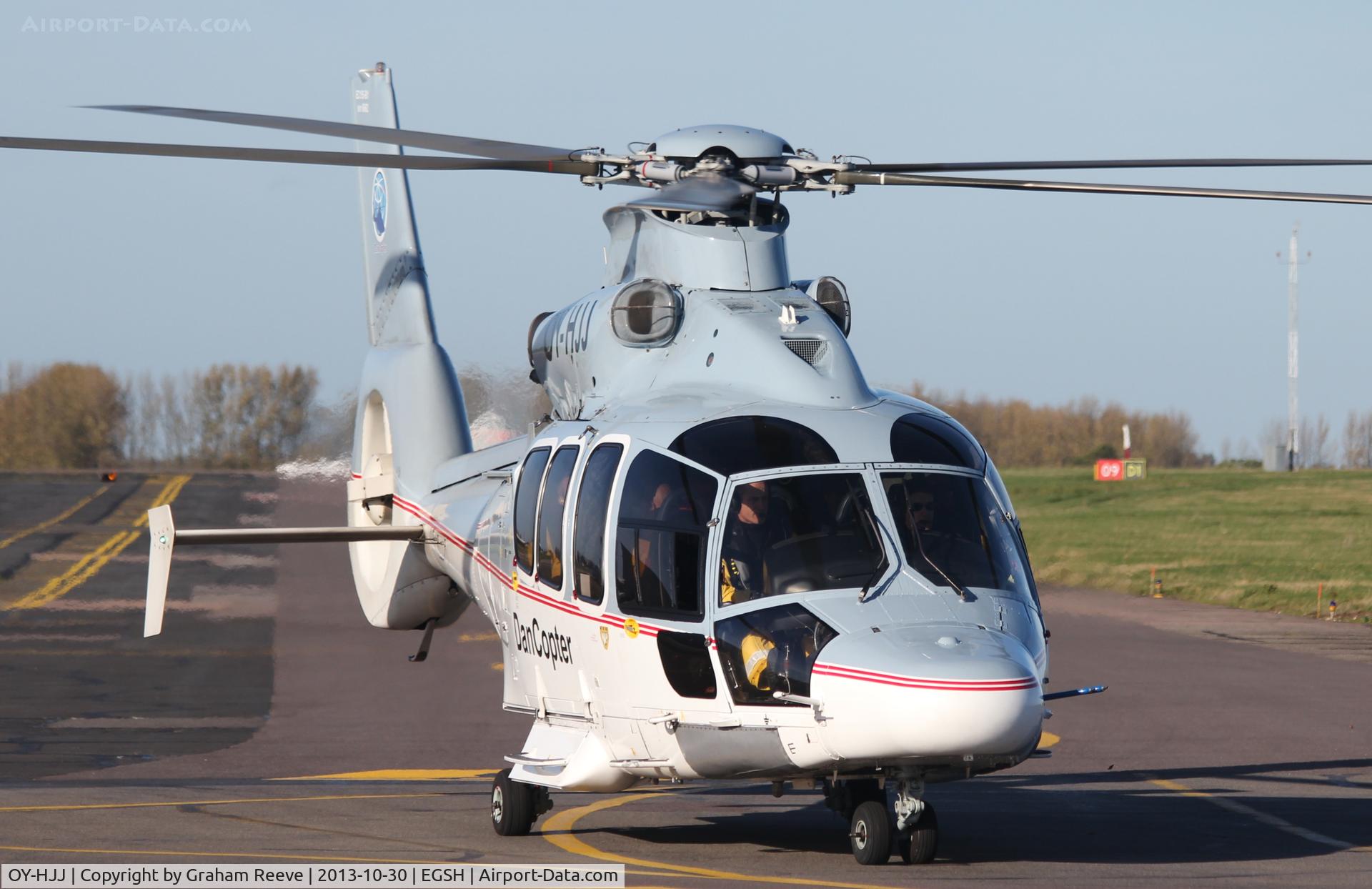 OY-HJJ, 2003 Eurocopter EC-155B-1 C/N 6662, About to depart.
