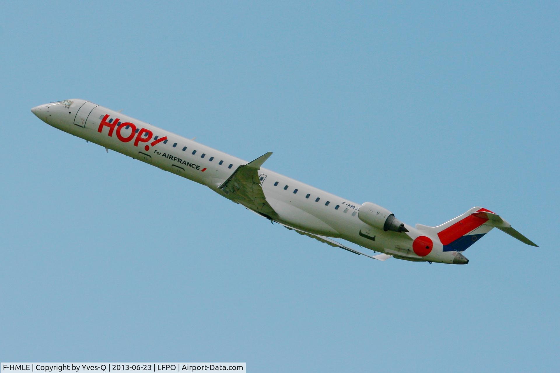 F-HMLE, 2010 Bombardier CRJ-1000EL NG (CL-600-2E25) C/N 19009, Canadair Regional Jet CRJ-1000 Takes off  From Rwy 24, Paris-Orly Airport (LFPO-ORY)