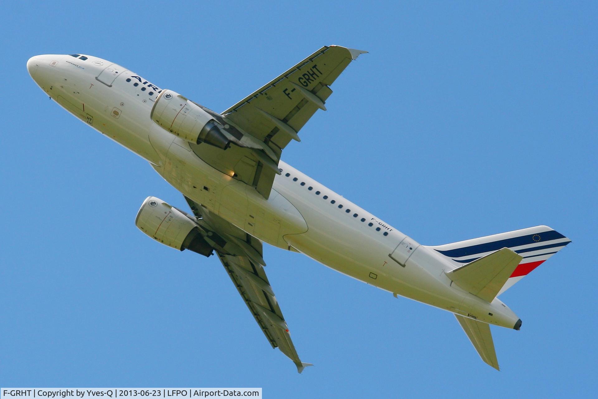 F-GRHT, 2001 Airbus A319-111 C/N 1449, Airbus A319-111 Take off Rwy 24, Paris-Orly Airport (LFPO-ORY)