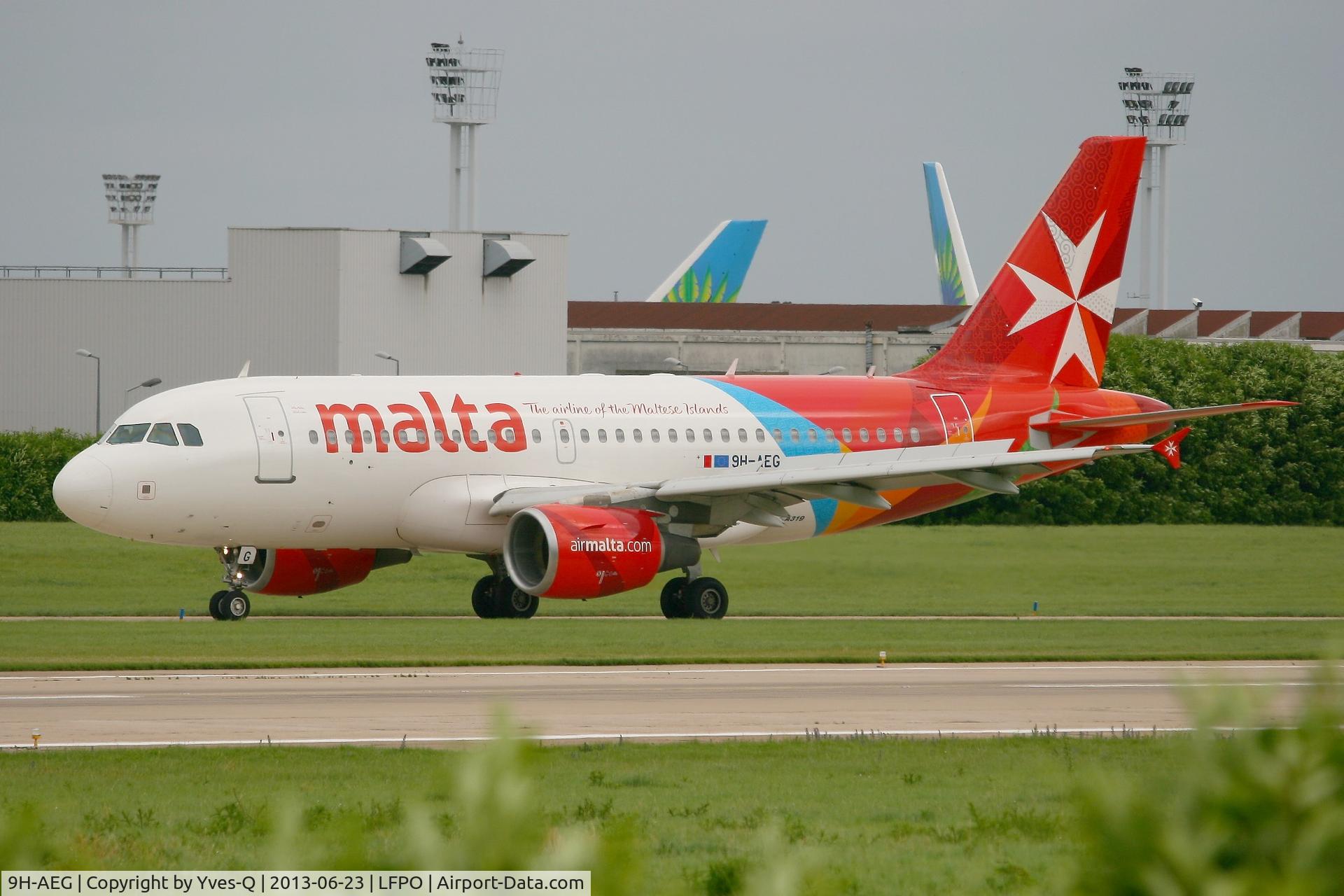 9H-AEG, 2003 Airbus A319-112 C/N 2113, Airbus A319-112 After Landing Rwy 26, Paris-Orly Airport (LFPO-ORY)