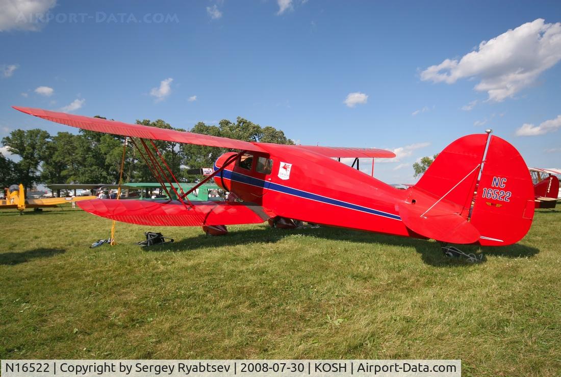 N16522, 1939 Waco YKS-6 C/N 4513, Oshkosh