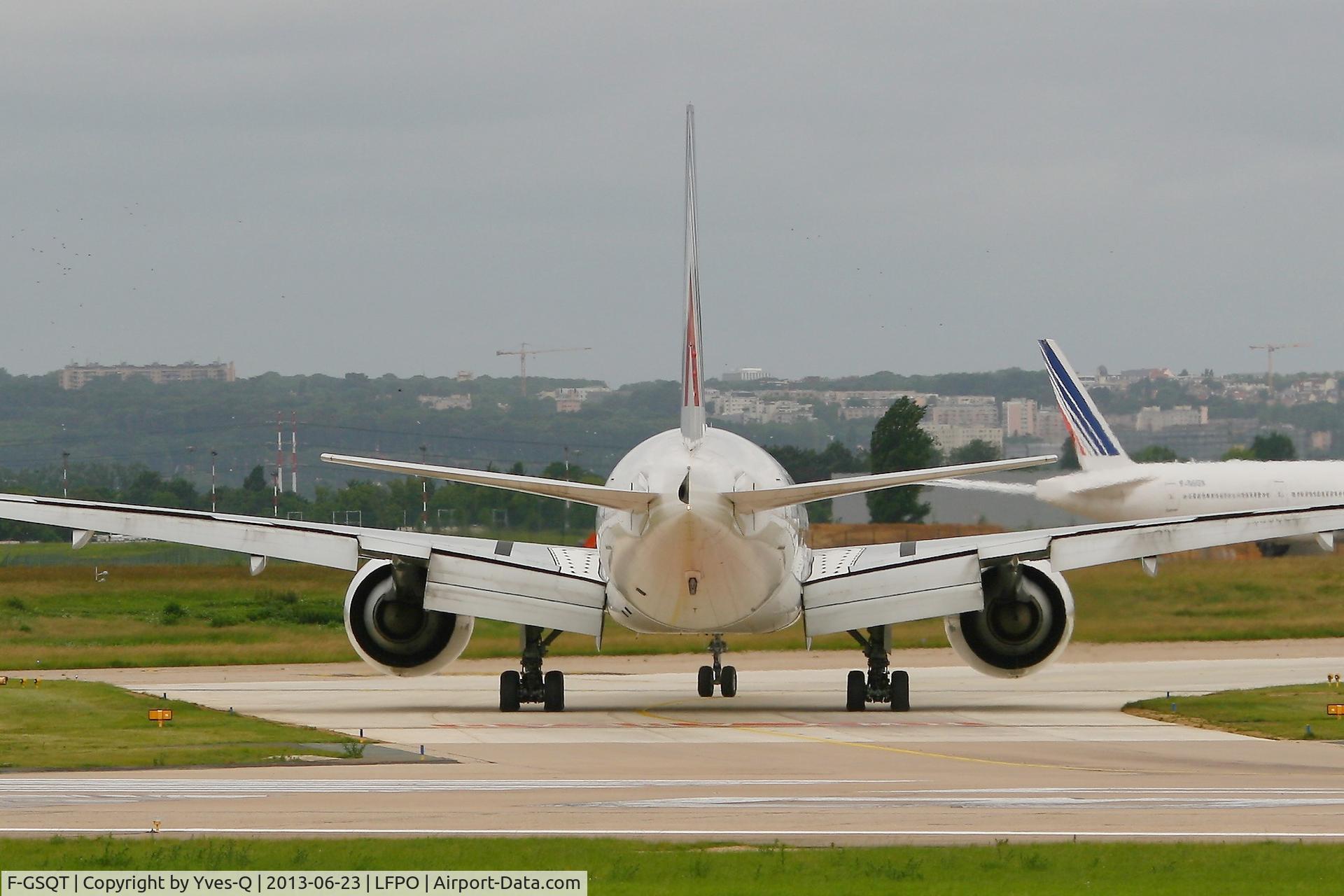 F-GSQT, 2007 Boeing 777-328/ER C/N 32846, Boeing 777-328 (ER)  After Landing Rwy 26, Paris-Orly Airport (LFPO-ORY)