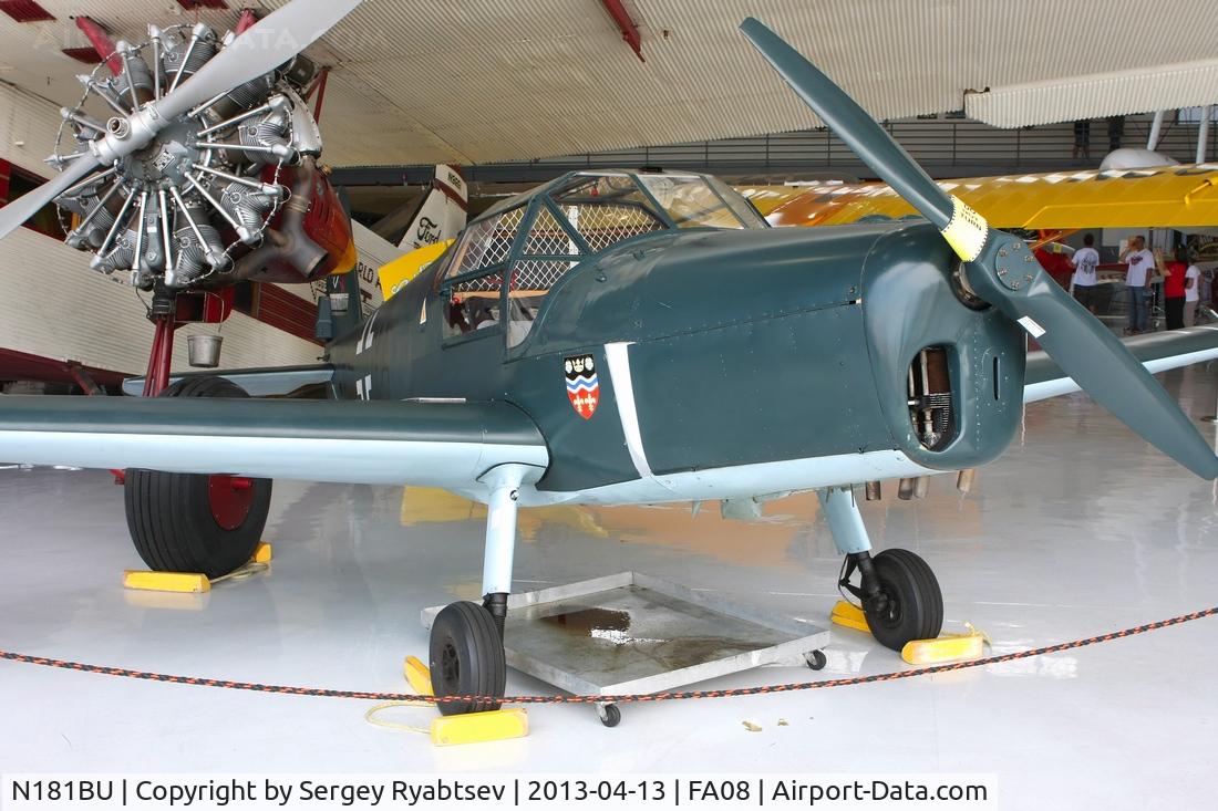 N181BU, 1950 Bucker (Zlin) Z-381 (C-106) Bestmann C/N 461, Fantasy of flight museum