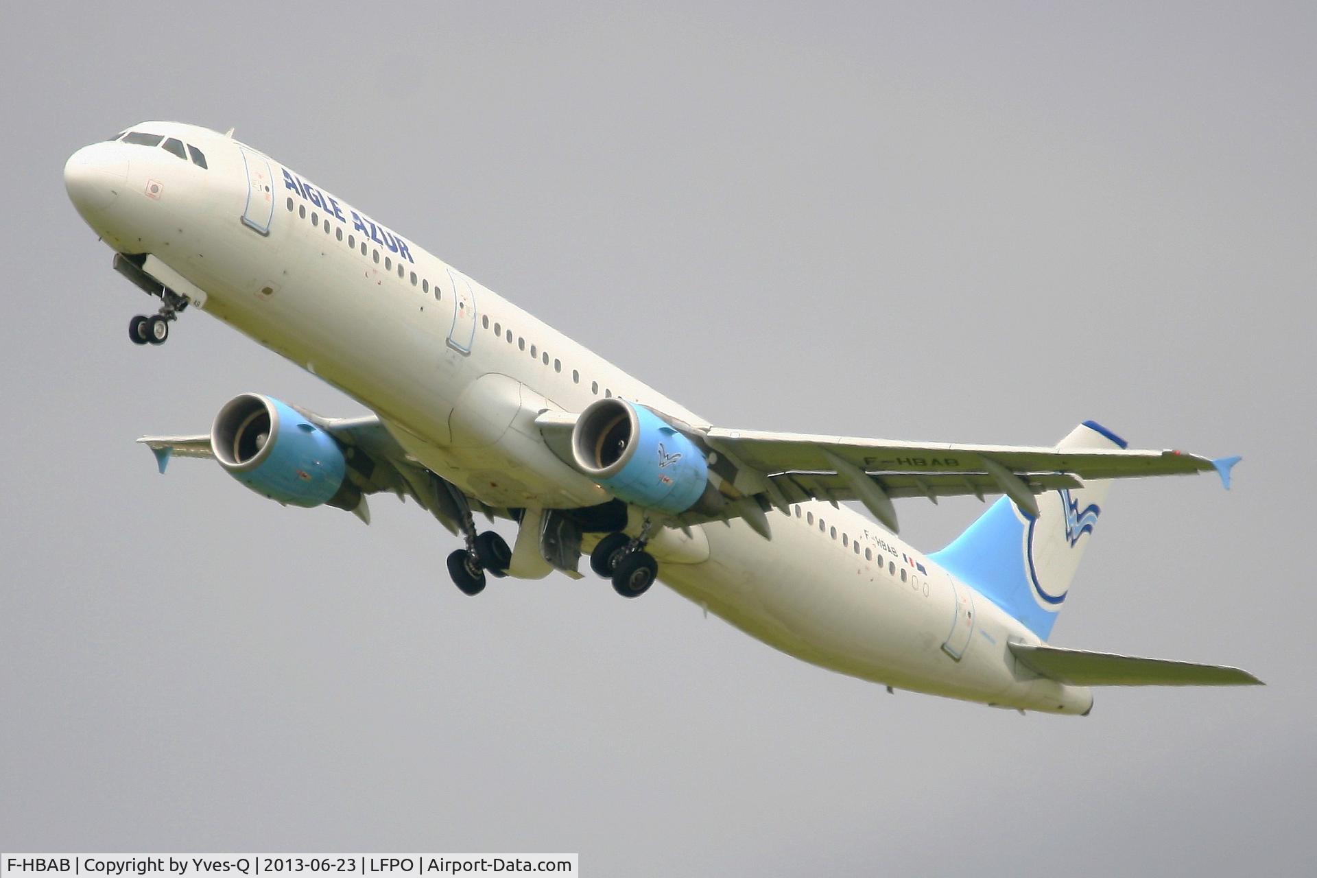 F-HBAB, 1998 Airbus A321-211 C/N 823, Airbus A321-211 Takes off  From Rwy 24, Paris-Orly Airport (LFPO-ORY)