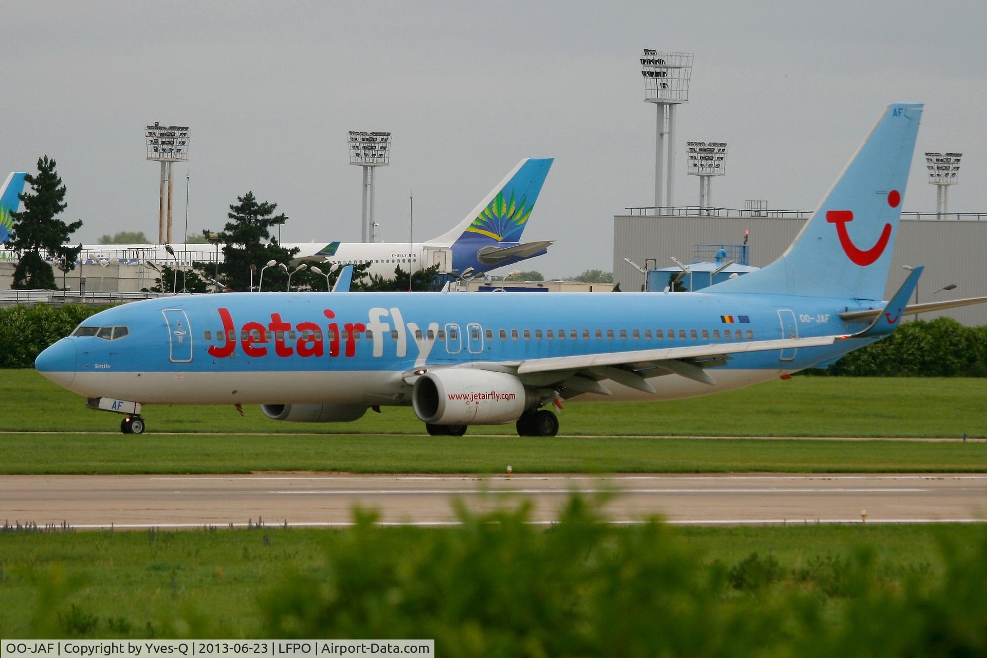 OO-JAF, 2007 Boeing 737-8K5 C/N 35133, Boeing 737-8K5 After Landing Rwy 26, Paris-Orly Airport (LFPO-ORY)