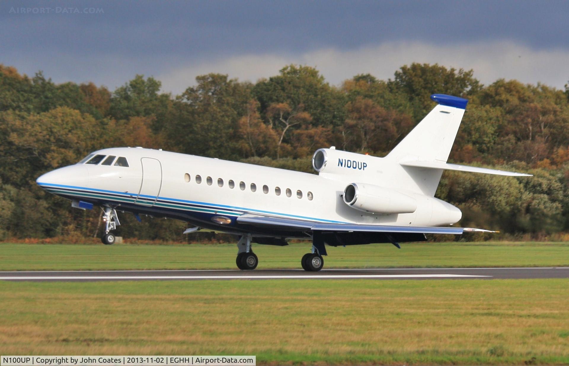 N100UP, 1988 Dassault Falcon 900 C/N 44, Morning arrival on 26