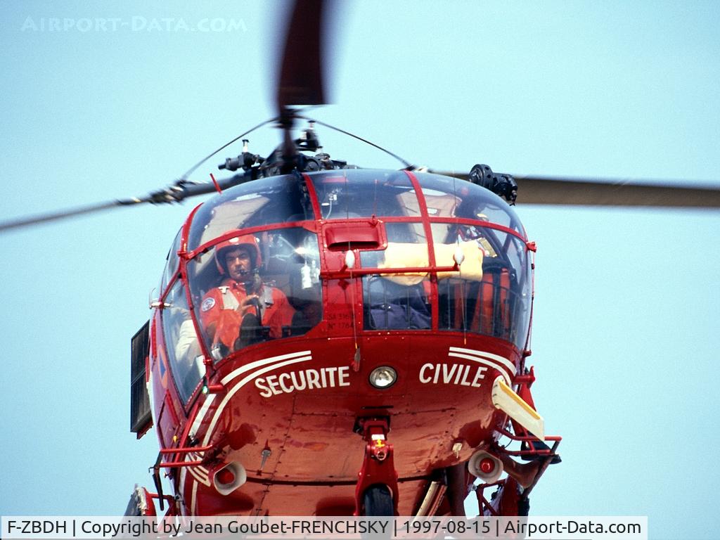 F-ZBDH, Aerospatiale SA-316B Alouette III C/N 1784, DRAGON 33 Lacanau beach