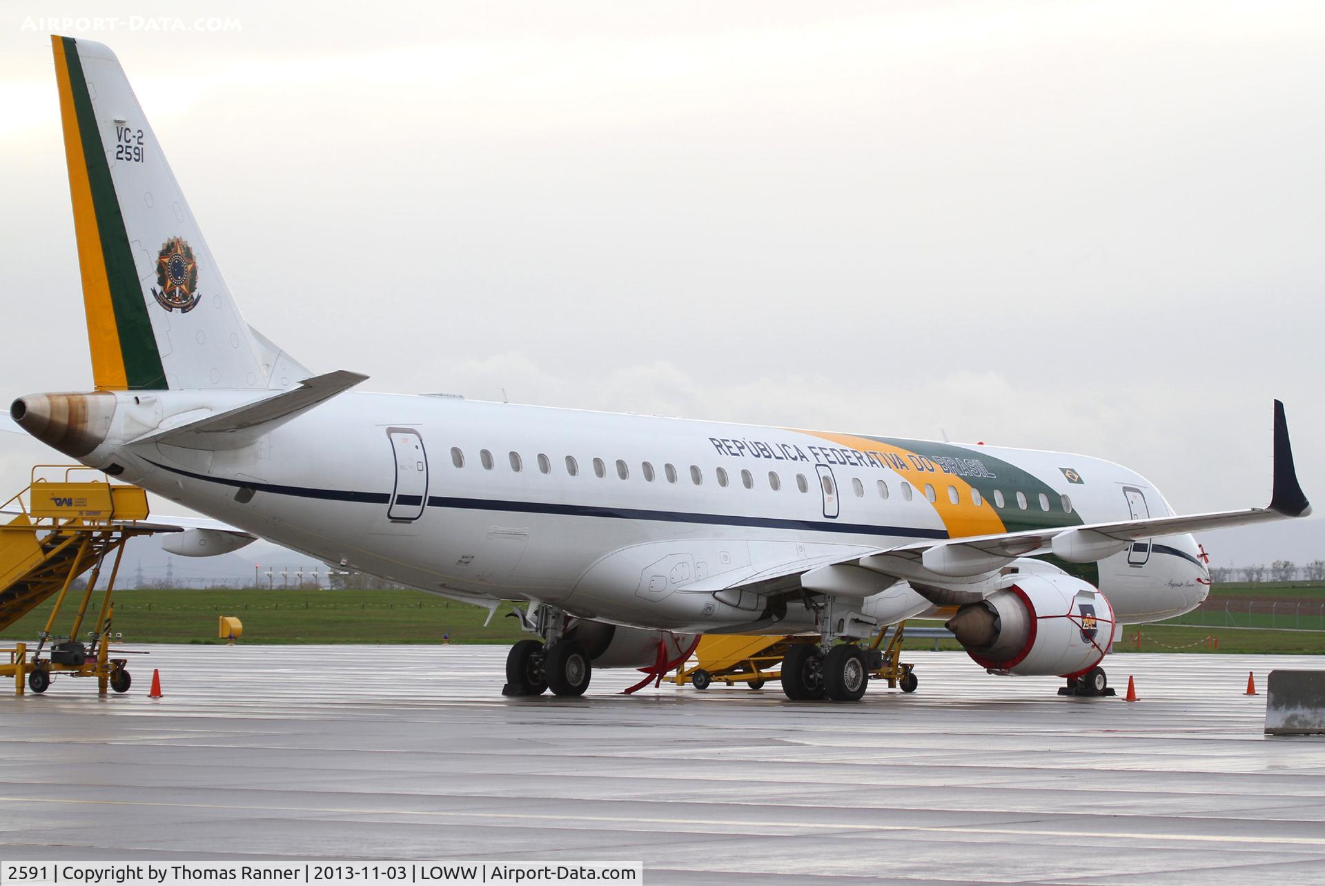 2591, 2009 Embraer VC-2 (ERJ-190-100AR) C/N 19000277, Brasilian Air Force Emb190