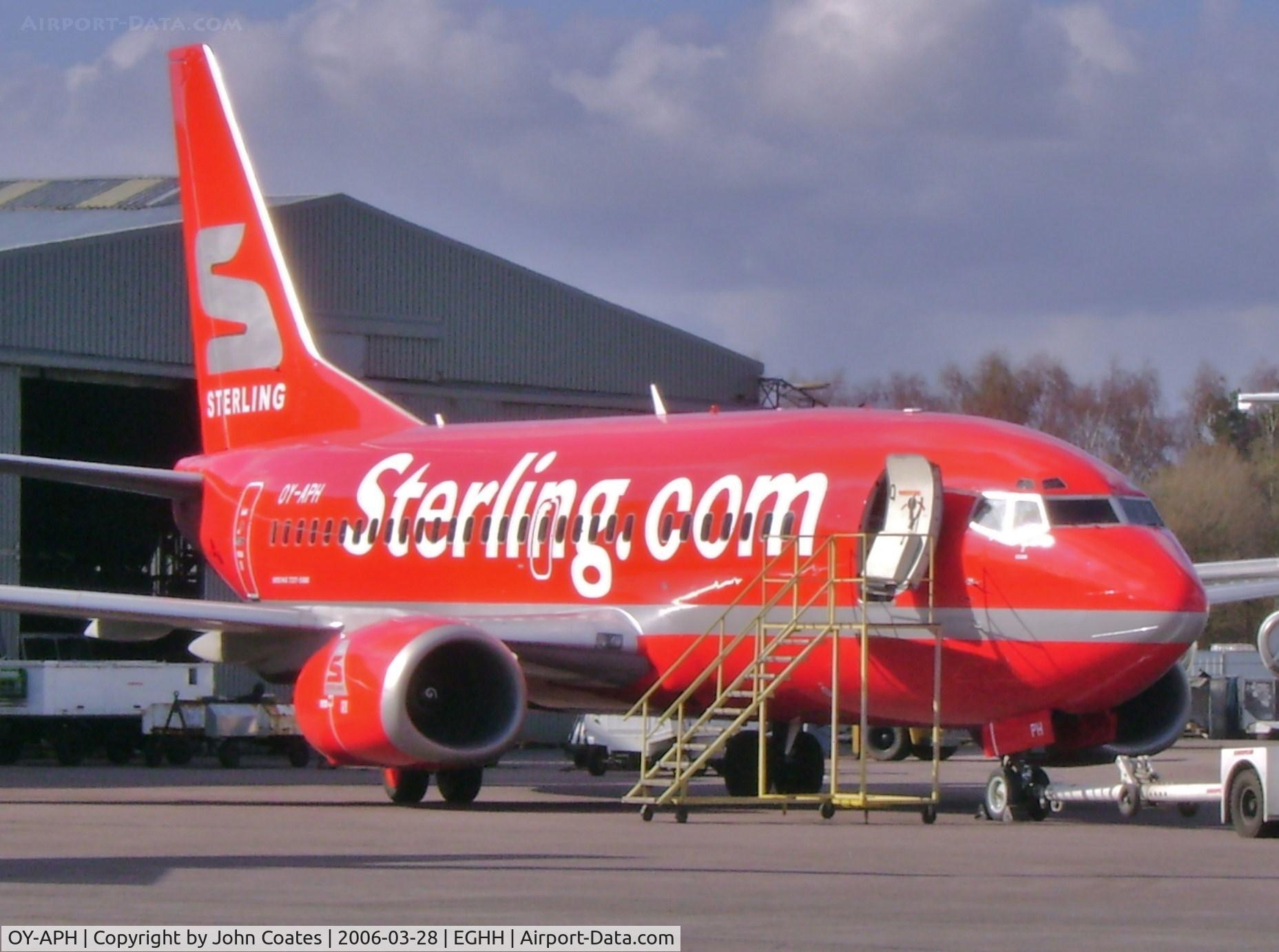 OY-APH, 1997 Boeing 737-5L9 C/N 28721, Awaiting delivery after repaint...special tail scheme.