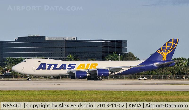 N854GT, 2013 Boeing 747-87UF C/N 37566, Miami International