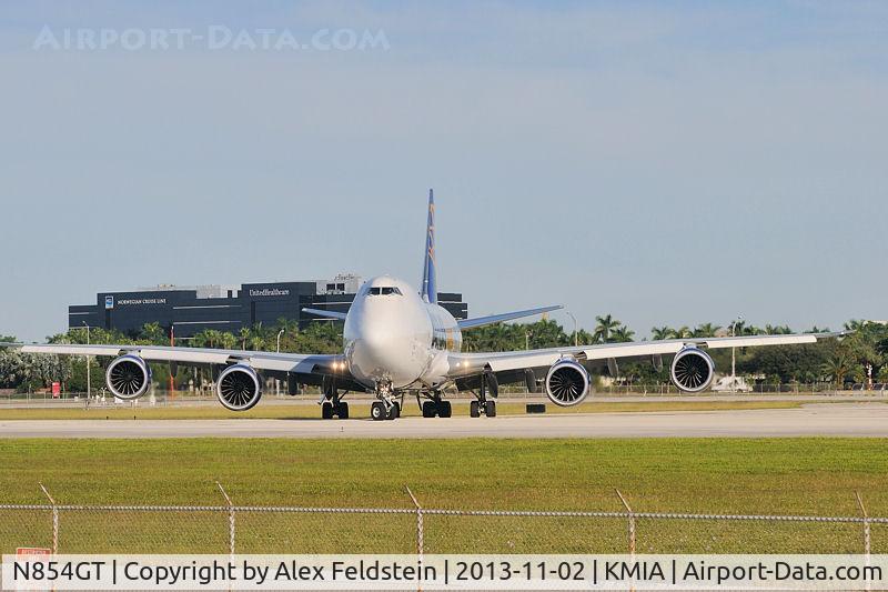 N854GT, 2013 Boeing 747-87UF C/N 37566, Miami International