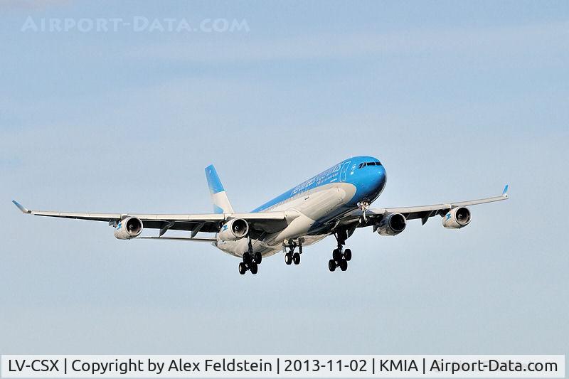 LV-CSX, 2000 Airbus A340-313X C/N 373, Miami International