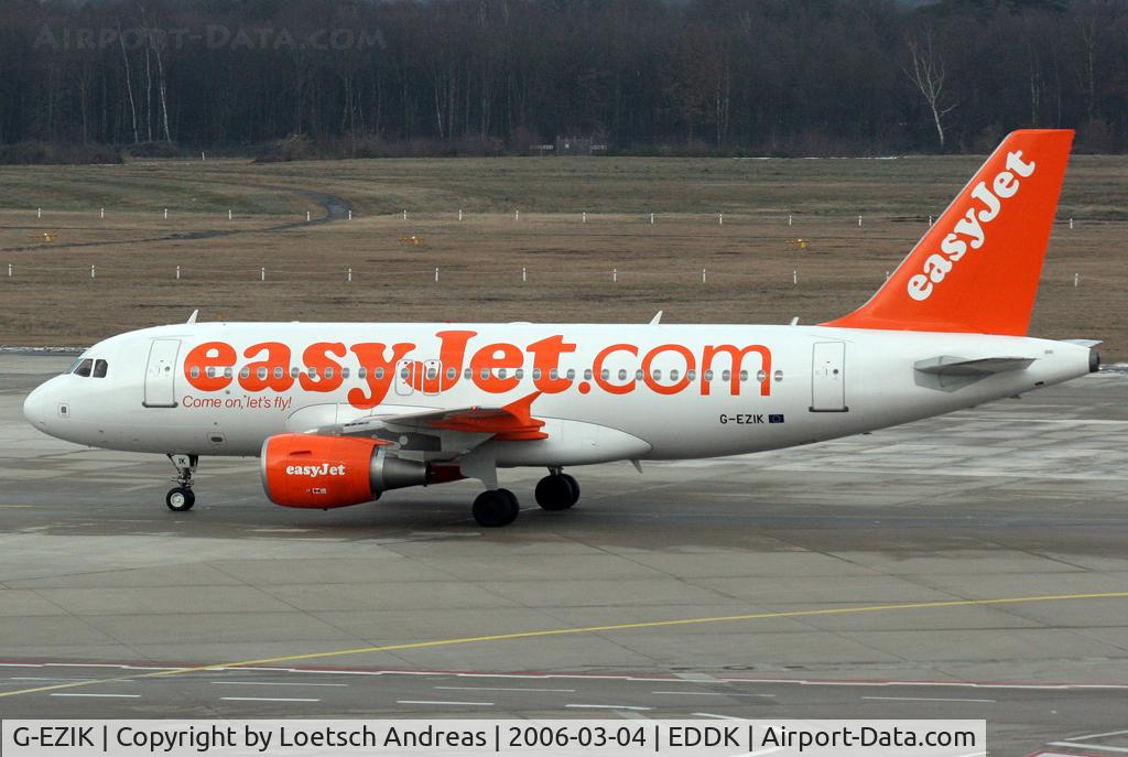 G-EZIK, 2005 Airbus A319-111 C/N 2481, EasyJet