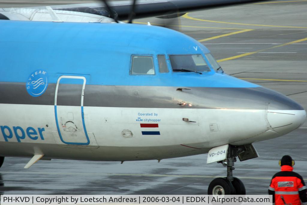 PH-KVD, 1990 Fokker 50F C/N 20197, KLM Cityhopper