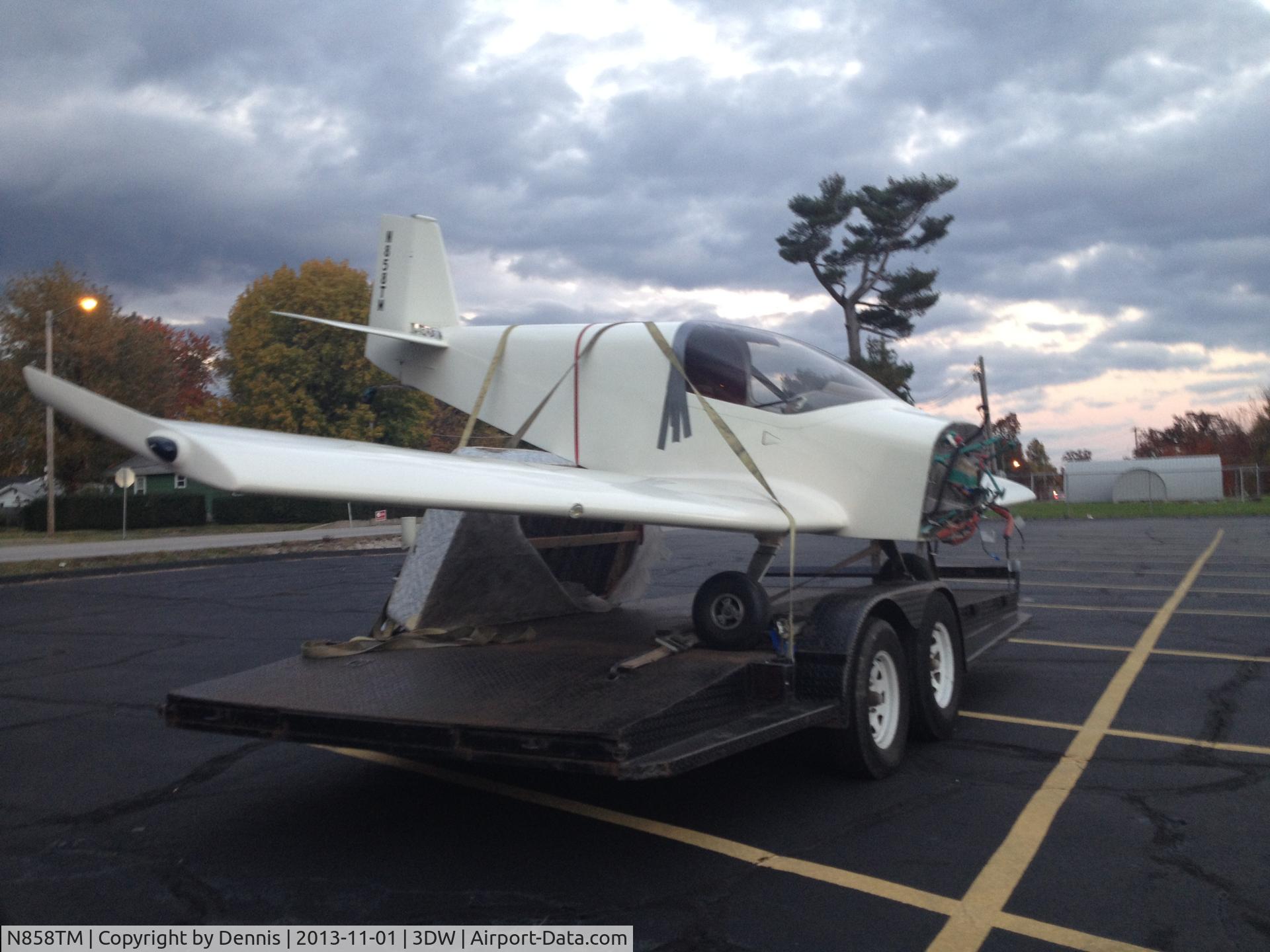 N858TM, 2009 Rand KR-2S C/N 001TM, Front end damage after tailwind landing and nosed it in.