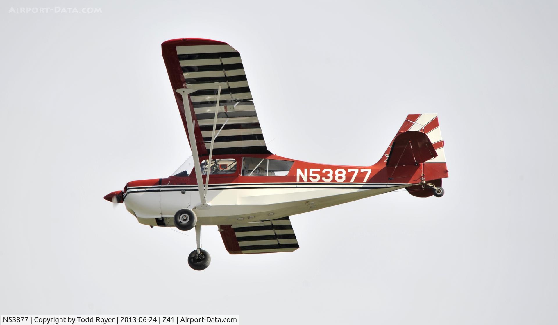 N53877, 1975 Bellanca 7KCAB Citabria C/N 555-76, Landing at Lake Hood Strip