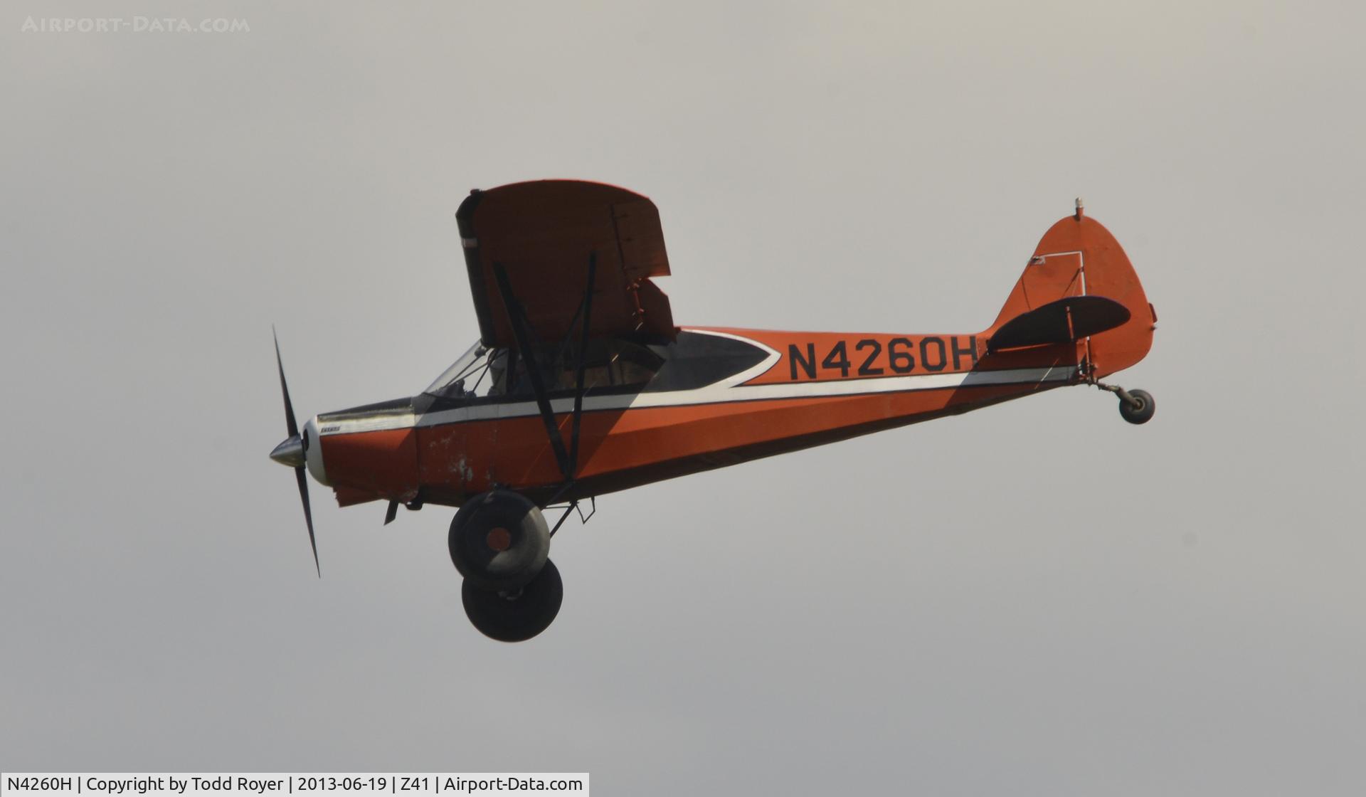 N4260H, 1948 Piper PA-14 Family Cruiser C/N 14-63, Landing at Lake Hood Strip