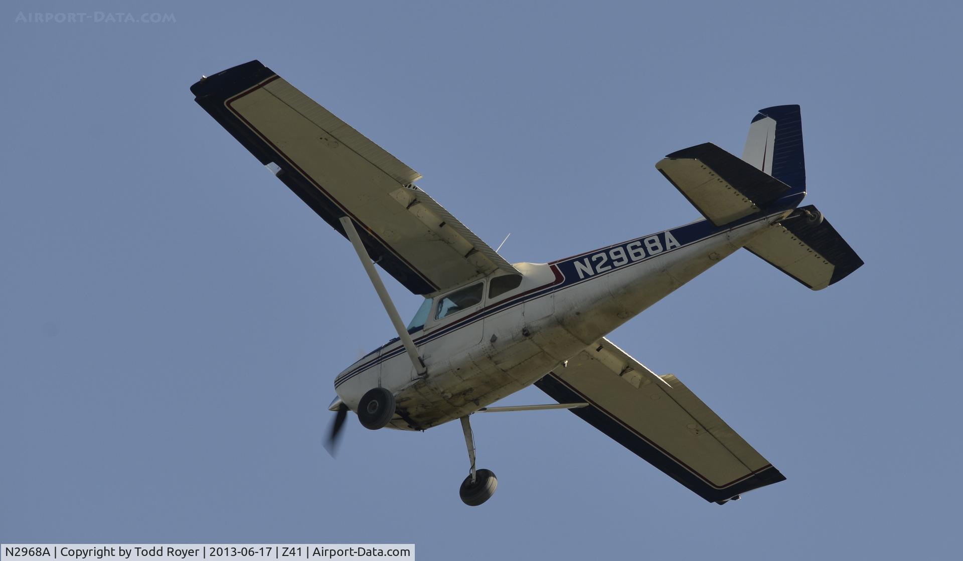 N2968A, 1953 Cessna 180 C/N 30168, Landing at Lake Hood Strip