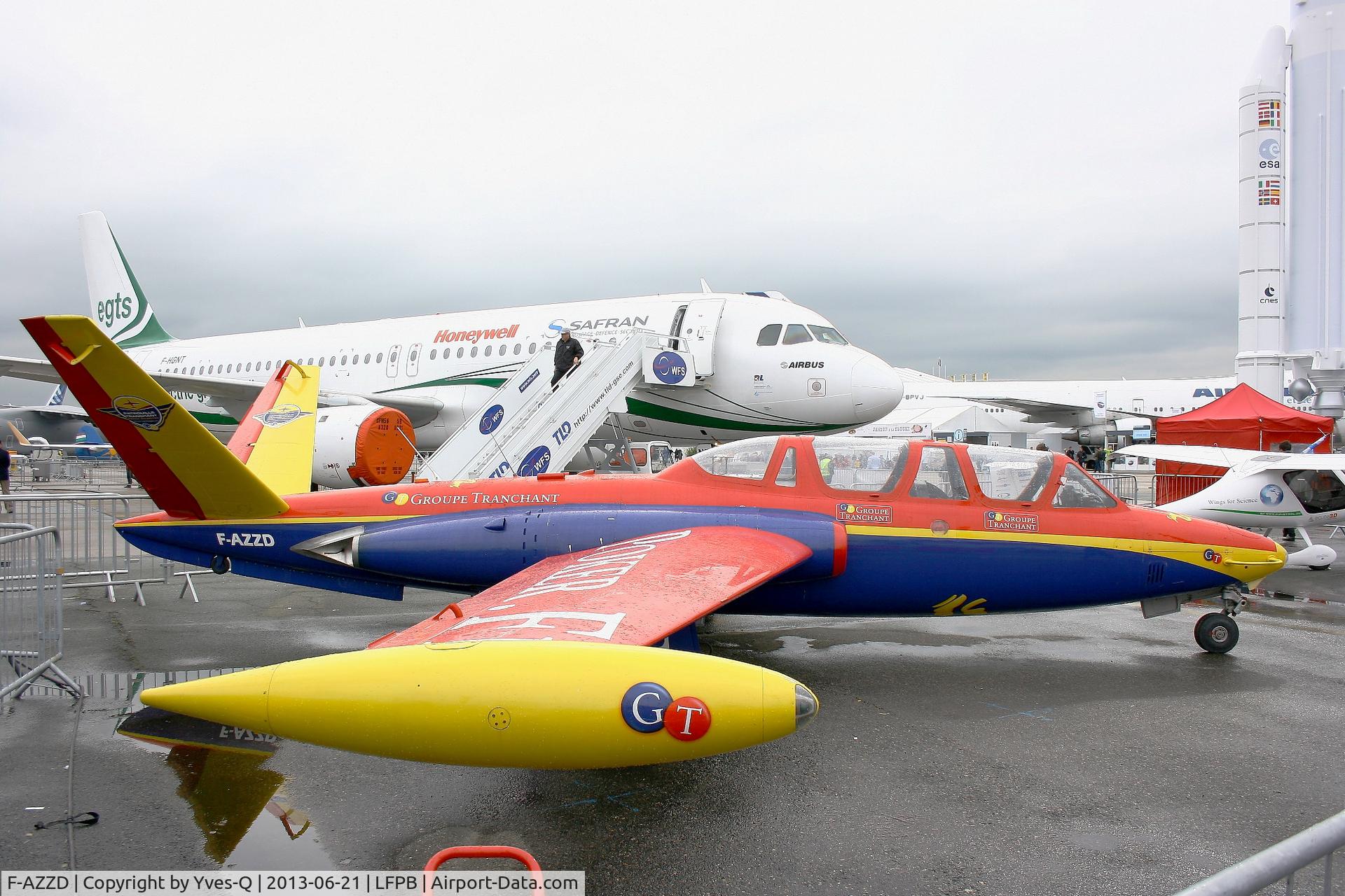 F-AZZD, Fouga CM-170 Magister C/N 411, Fouga CM-170 Magister, Tranchant Team, Static Display Paris-Le Bourget Air Show 2013