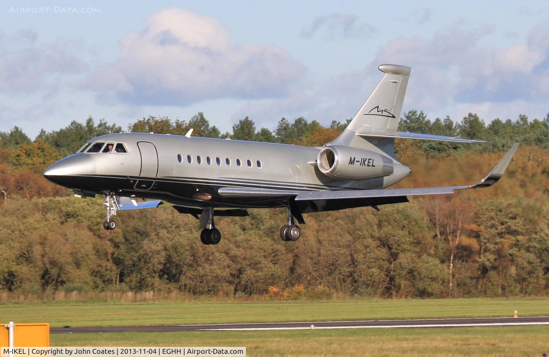 M-IKEL, 2010 Dassault Falcon 2000LX C/N 216, Short finals during training