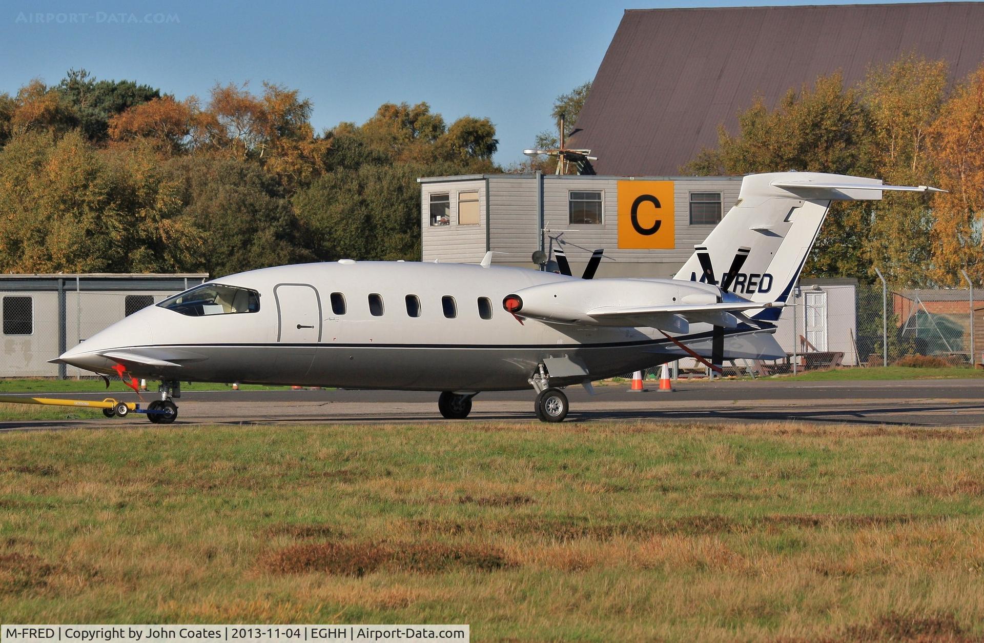 M-FRED, 2001 Piaggio P-180 Avanti C/N 1042, Being towed to Thurston Aviation