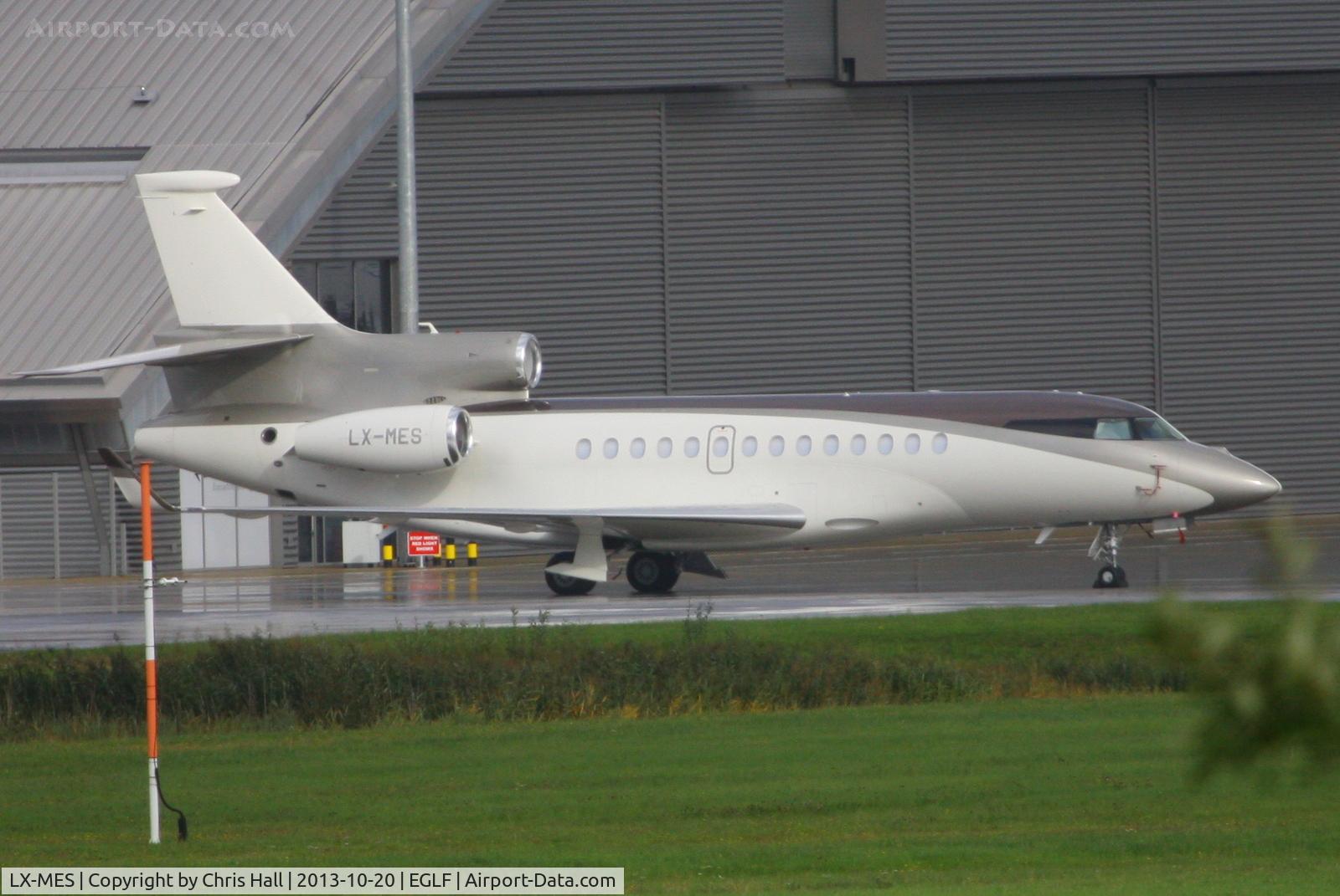 LX-MES, 2010 Dassault Falcon 7X C/N 097, Roman Abramovich's Falcon 7X at Farnborough