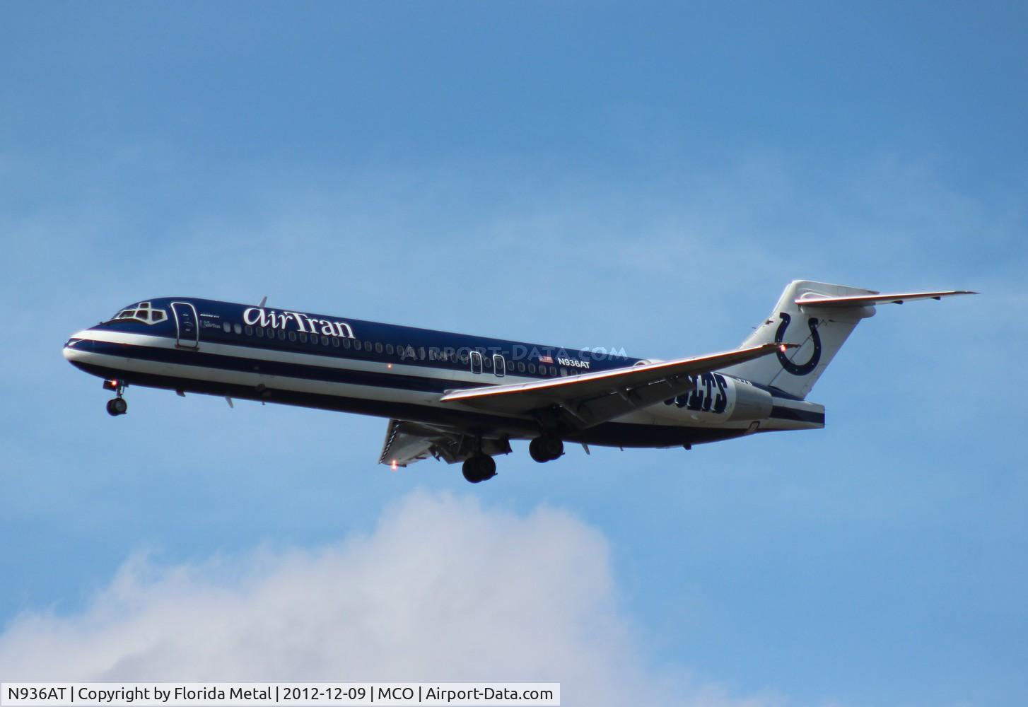 N936AT, 1999 Boeing 717-200 C/N 55058, Air Tran Indianapolis Colts 717