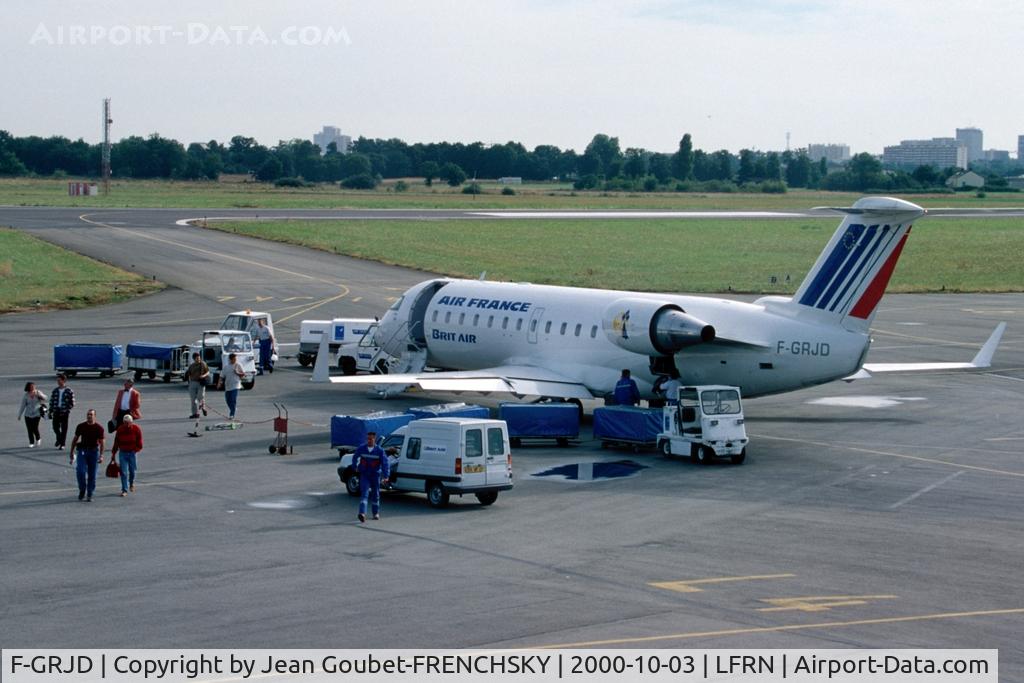 F-GRJD, 1995 Canadair CRJ-100RF (CL-600-2B19) C/N 7088, Brit'Air from Lyon