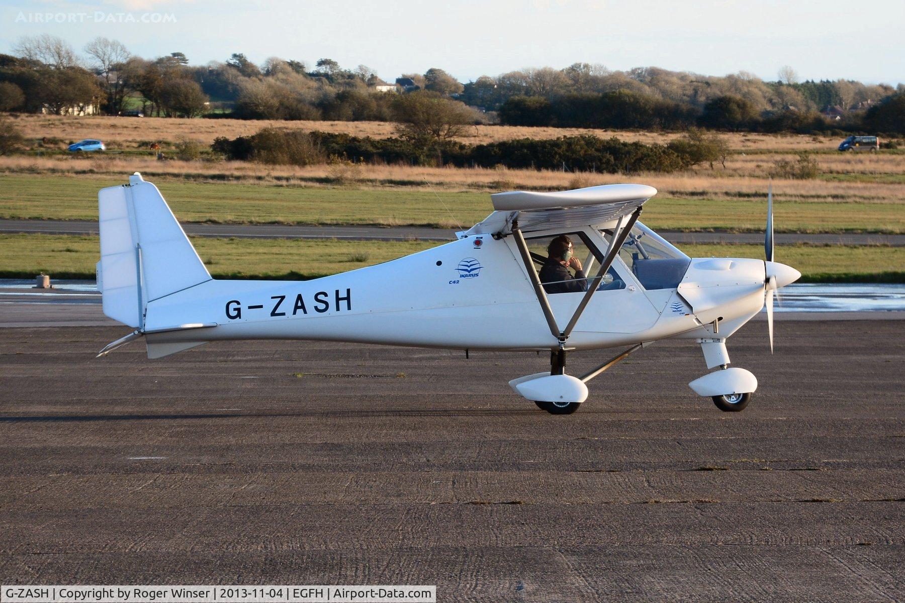 G-ZASH, 2013 Comco Ikarus C42 FB80 C/N 1304-7257, Resident Ikarus operated by Gower Flight Centre.