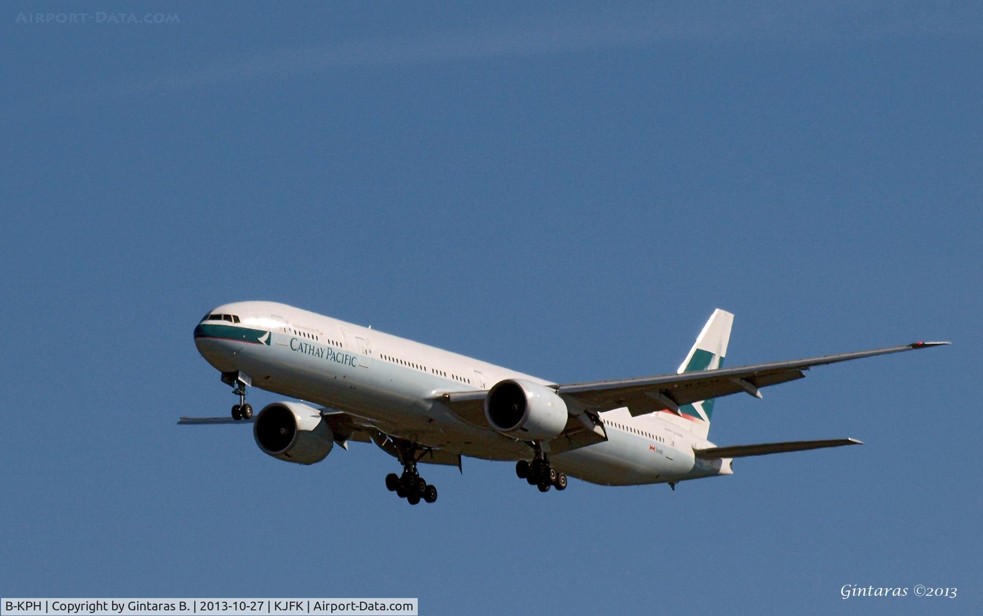 B-KPH, 2008 Boeing 777-367/ER C/N 35301, Going to a landing on 31R @ JFK