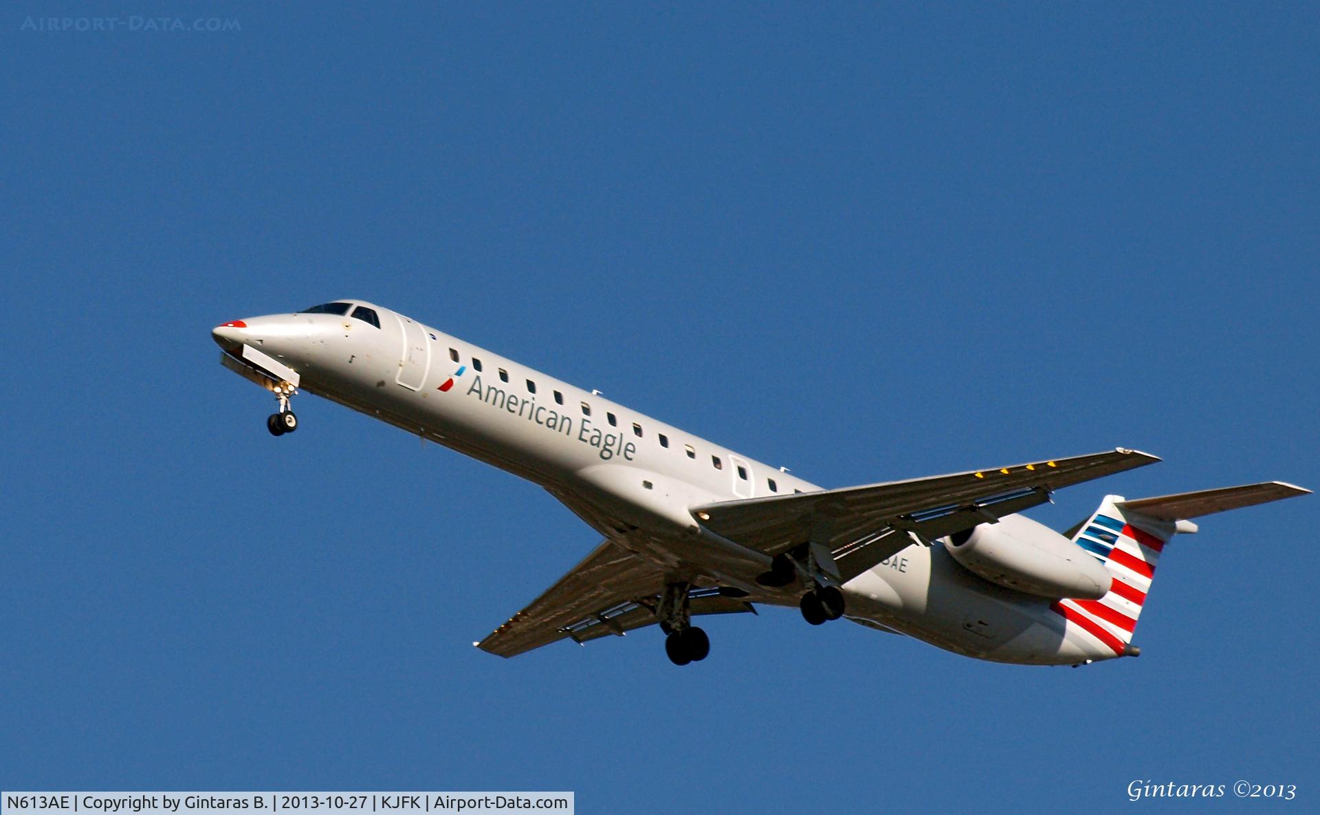 N613AE, 1998 Embraer ERJ-145LR (EMB-145LR) C/N 145081, Going to a landing on 31R @ JFK