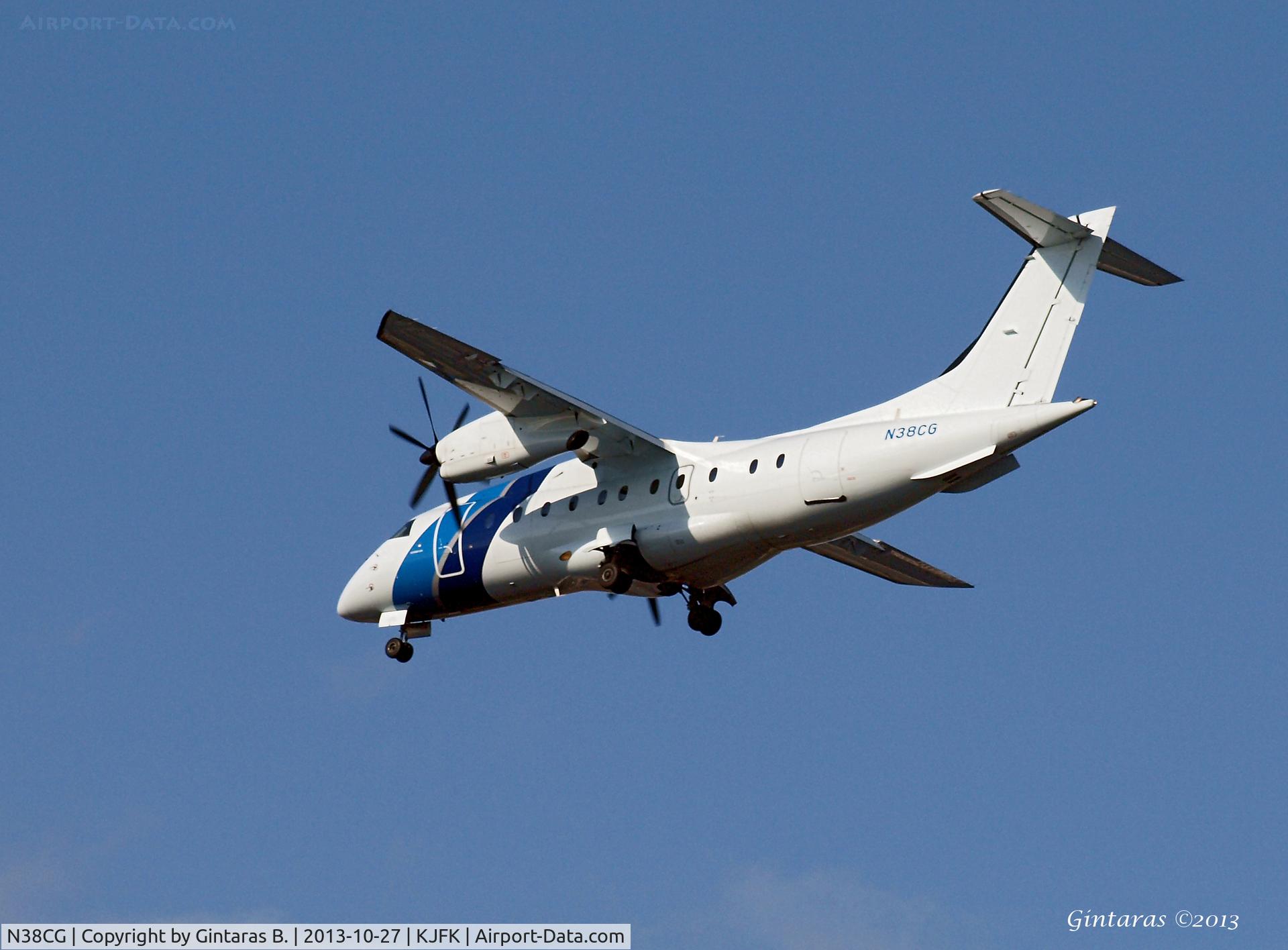 N38CG, 1995 Dornier 328-100 C/N 3034, Going to a landing on 31R @ JFK