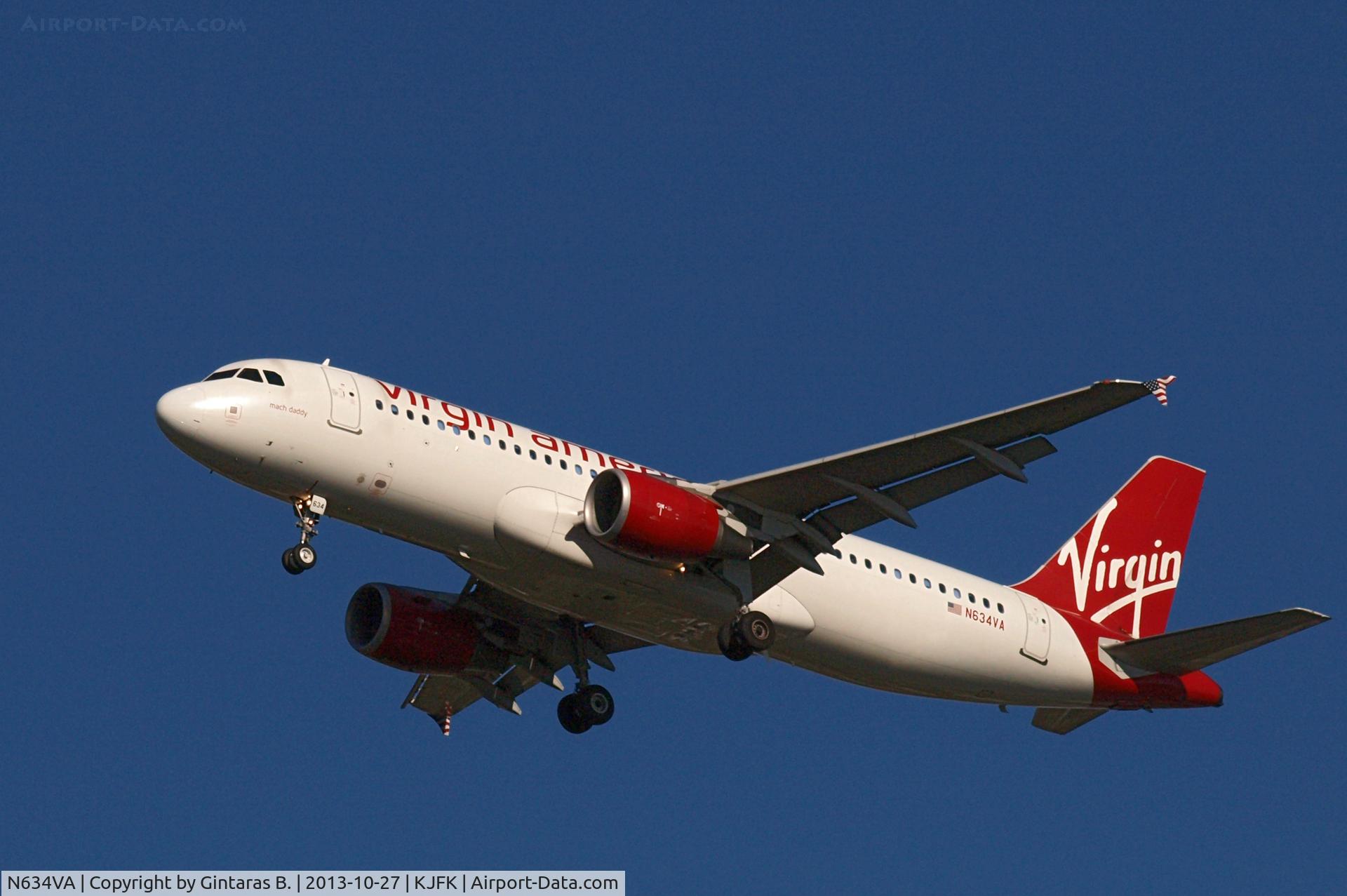 N634VA, 2008 Airbus A320-214 C/N 3359, Going to a landing on 31R @ JFK