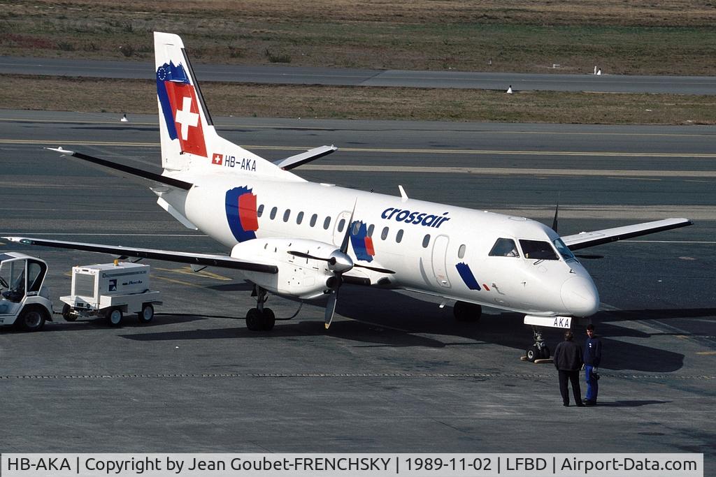 HB-AKA, 1989 Saab 340B C/N 340B-160, CROSSAIR to Geneva