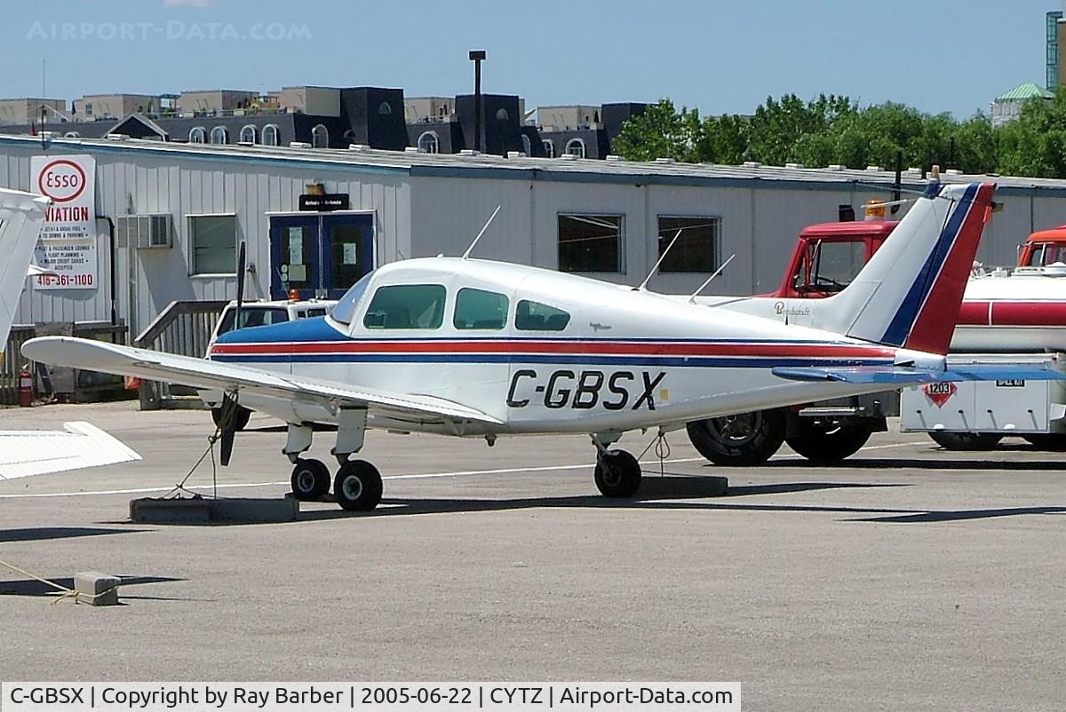 C-GBSX, 1969 Beech B23 Musketeer C/N M-1242, Beech B23 Custom [M-1242] Toronto-City Centre Airport~C 22/06/2005