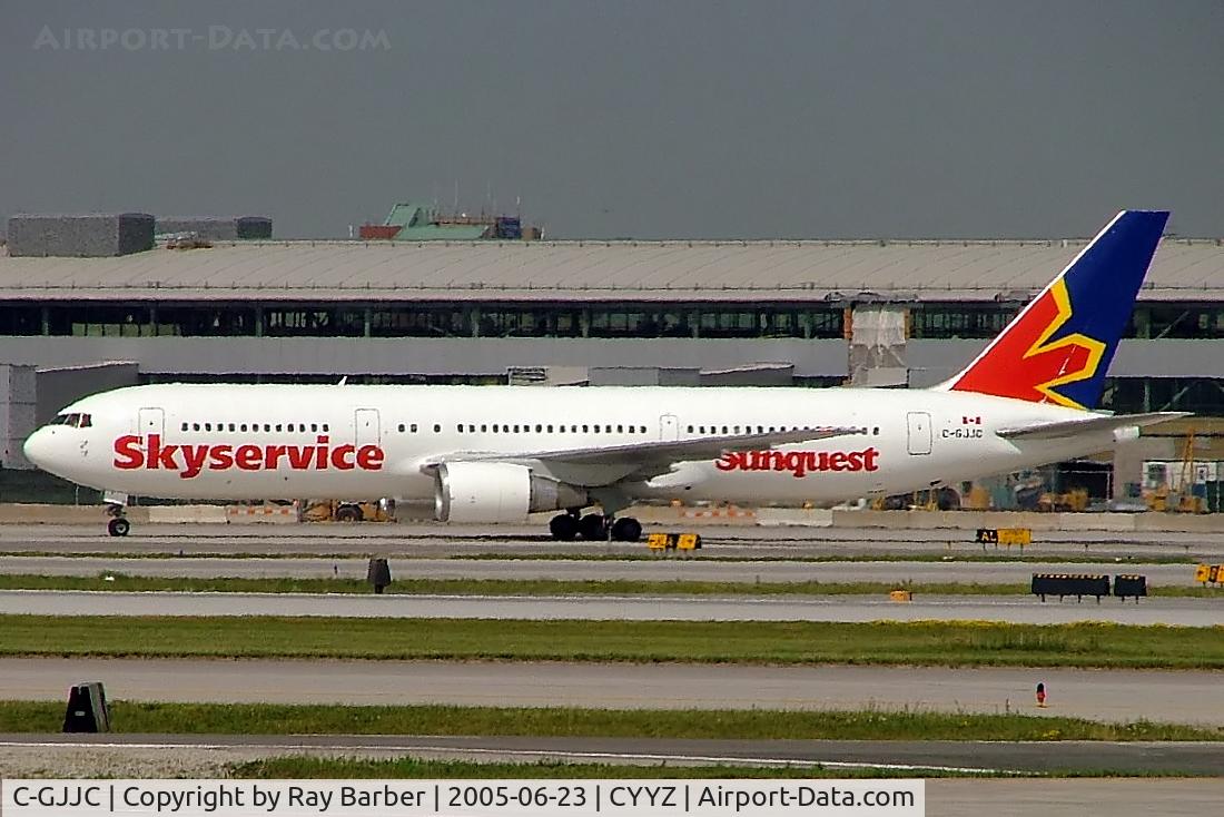 C-GJJC, 1994 Boeing 767-31K C/N 27206, Boeing 767-31KER [27206] (Skyservice Airlines) Toronto~C 23/06/2005. Trouble with heat haze.