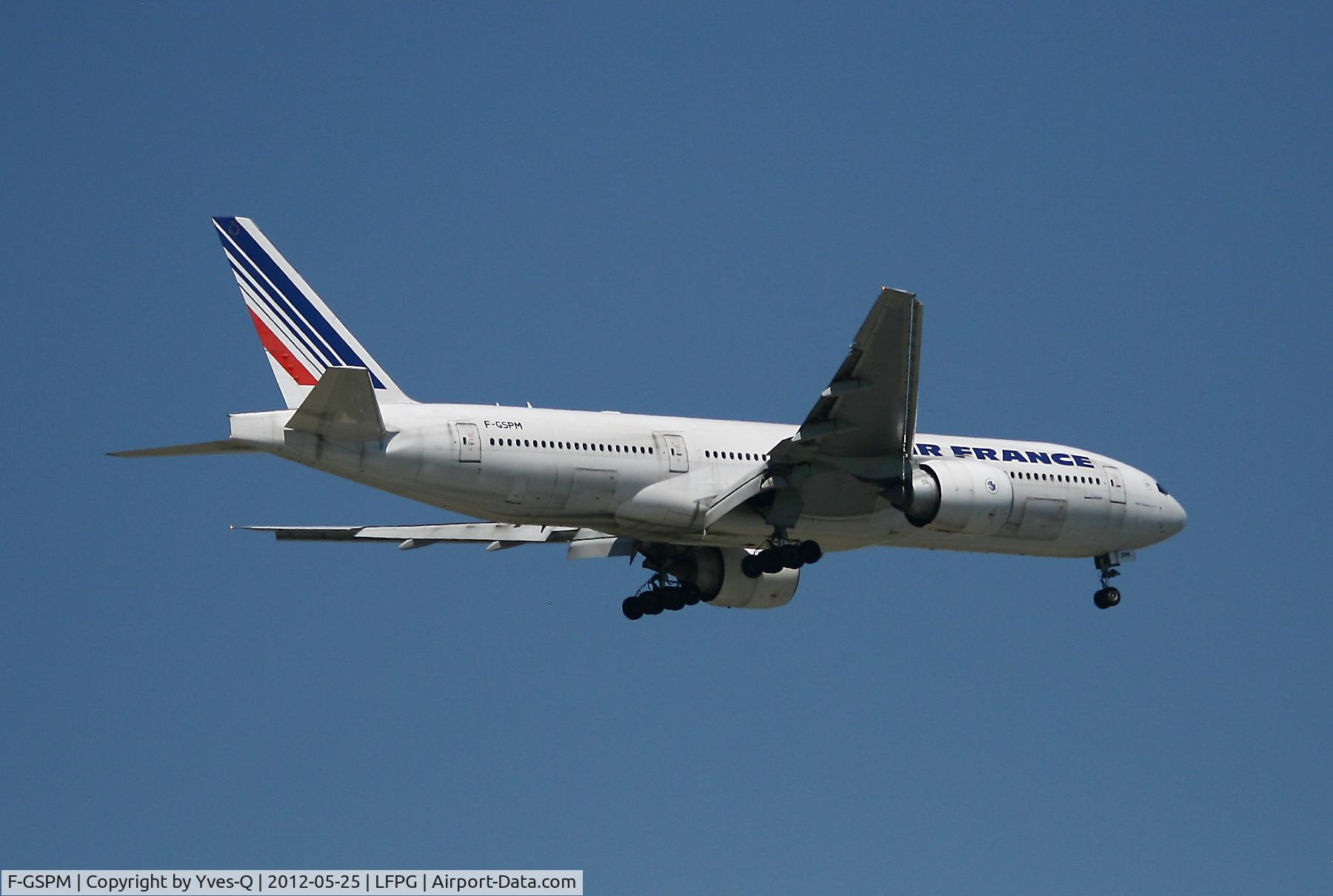 F-GSPM, 2000 Boeing 777-228/ER C/N 30456, Boing 777-228ER, Short approach rwy 08R, Roissy Charles De Gaulle (LFPG - CDG)