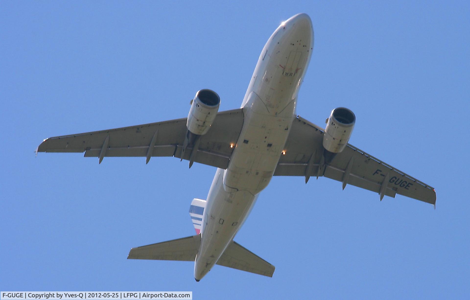 F-GUGE, 2003 Airbus A318-111 C/N 2100, Airbus A318-111, Take off rwy 09R, Roissy-Charles De Gaulle Airport (LFPG - CDG)