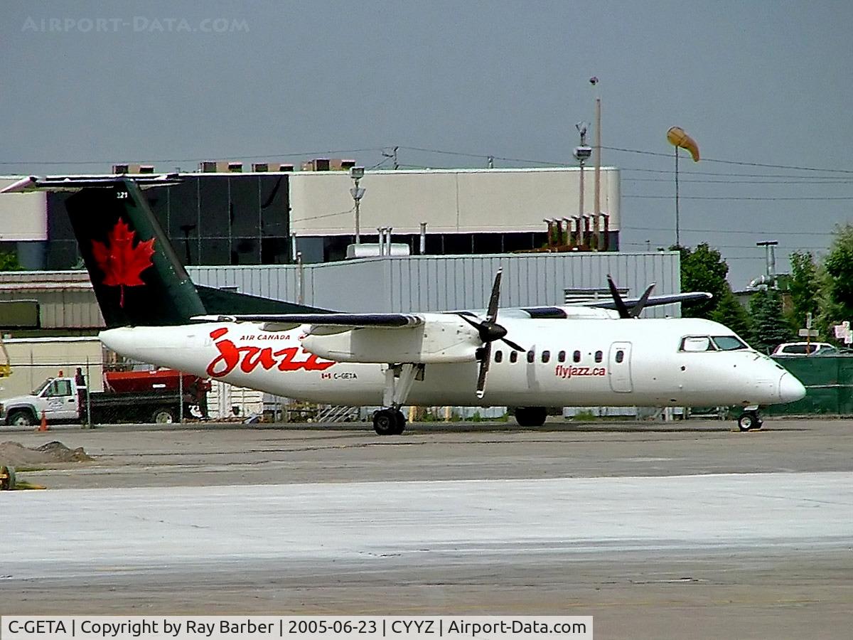 C-GETA, 1989 De Havilland Canada DHC-8-301 Dash 8 C/N 186, De Havilland Canada DHC-8-301 Dash 8 [186] (Air Canada Jazz) Toronto~C 23/06/2005