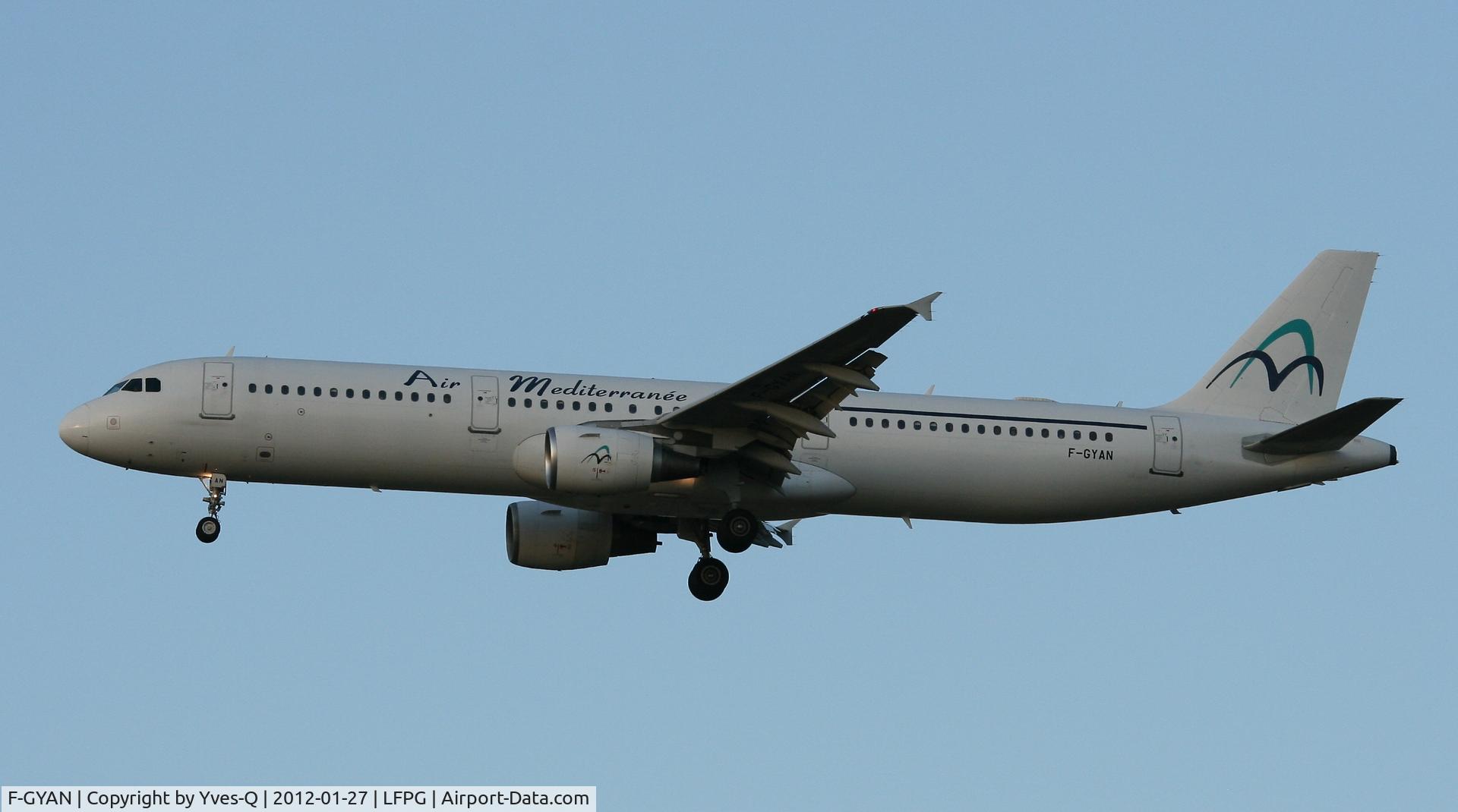 F-GYAN, 1995 Airbus A321-111 C/N 535, Airbus A321-111 on final approach Rwy 26L, Roissy Charles De Gaulle Airport (LFPG-CDG)