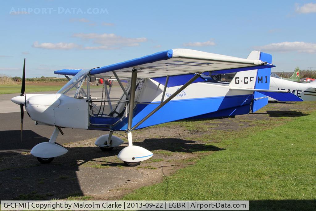 G-CFMI, 2008 Skyranger 912(1) C/N BMAA/HB/580, Skyranger 912(1) at The Real Aeroplane Club's Helicopter Fly-In, Breighton Airfield, September 2013.