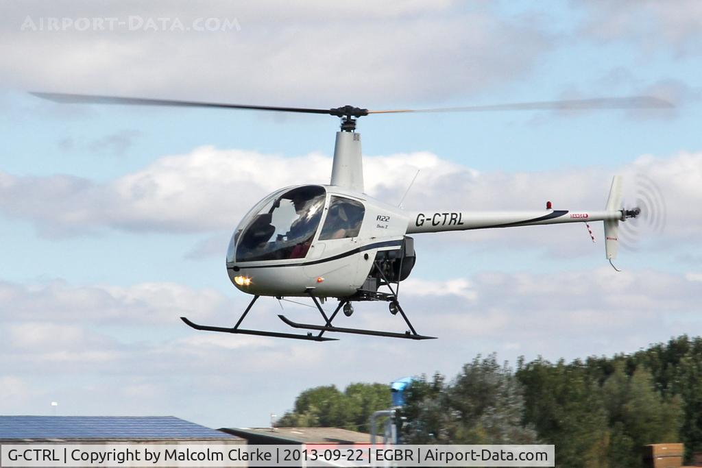G-CTRL, 2004 Robinson R22 Beta C/N 3601, Robinson R22 Beta at The Real Aeroplane Club's Helicopter Fly-In, Breighton Airfield, September 2013.