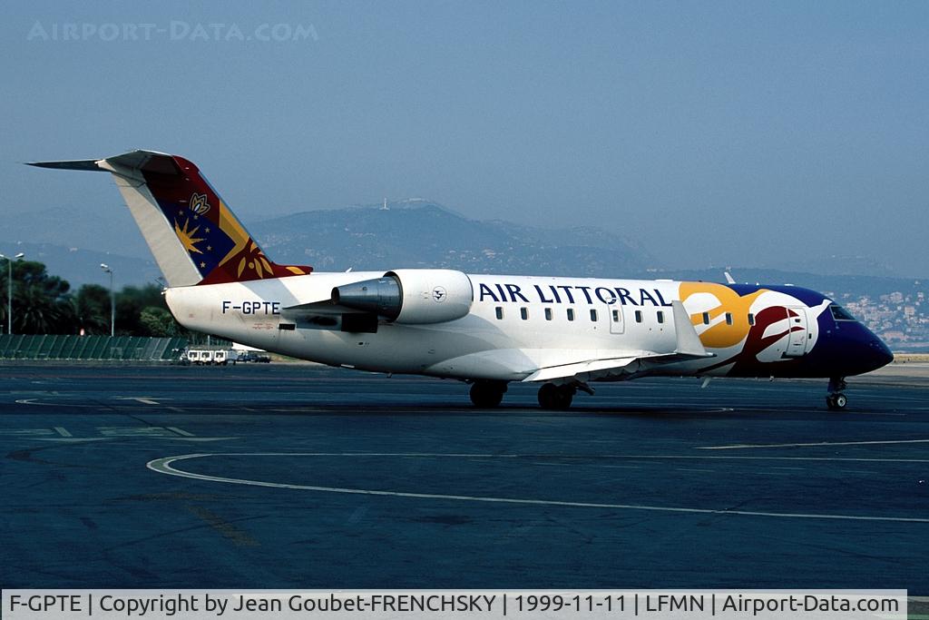 F-GPTE, Canadair CRJ-100ER (CL-600-2B19) C/N 7183, Air Littoral (now wfu stored Nov 2012)