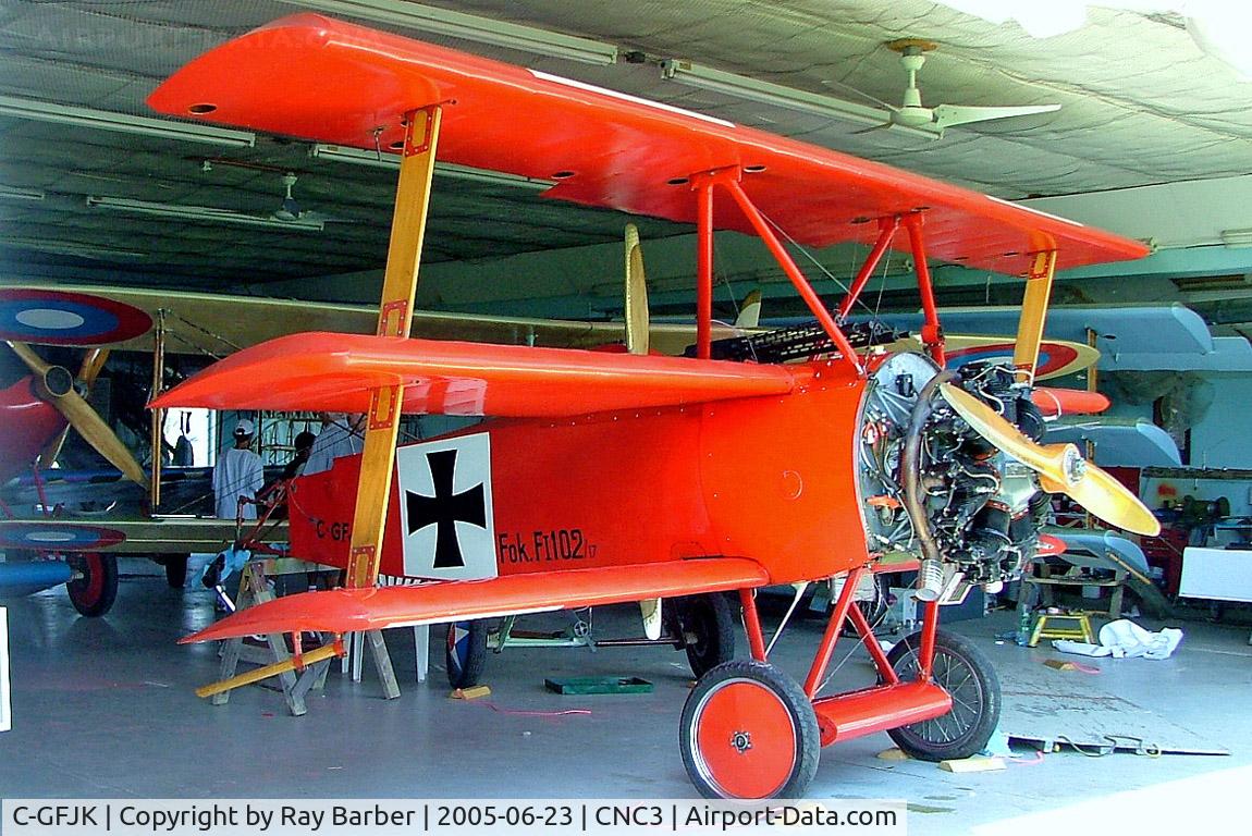 C-GFJK, 1981 Fokker Dr.1 Triplane Replica C/N 102/17, Fokker DR.1 Triplane (replica) [102/17] Brampton~C 23/06/2005
