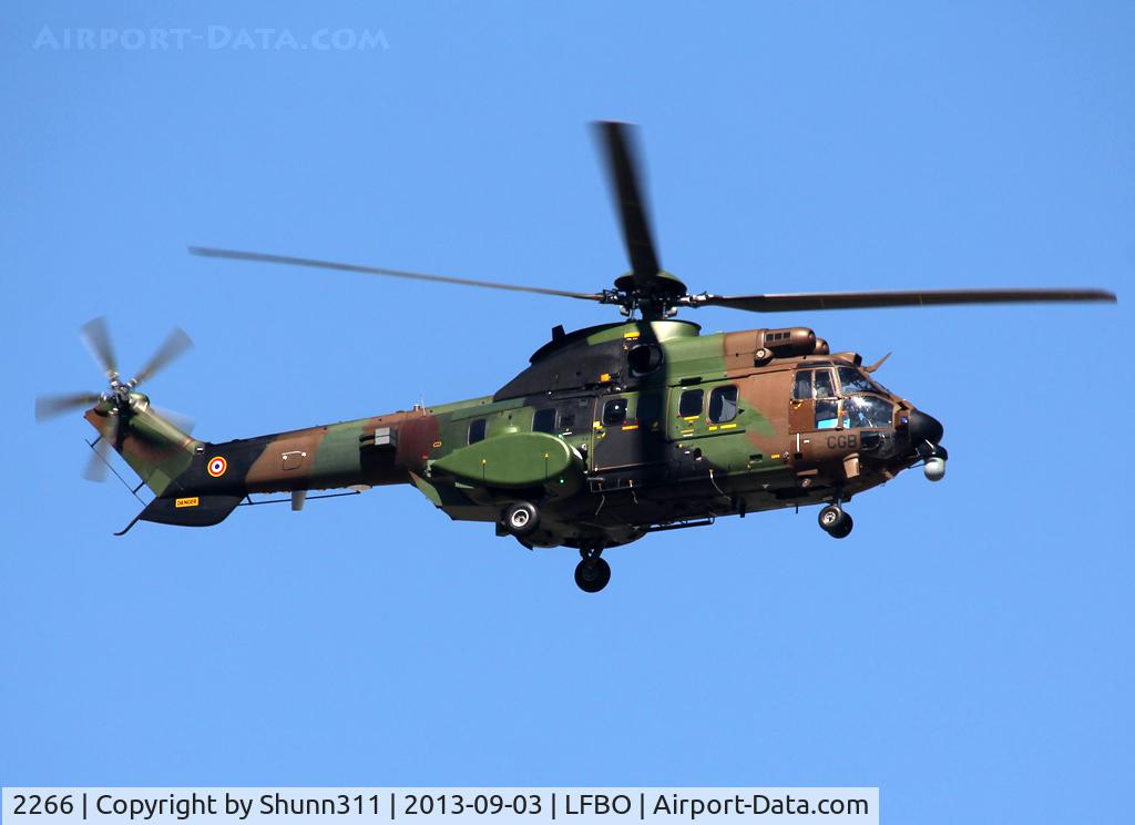 2266, Aérospatiale AS-532UL Cougar C/N 2266, Passing above the airport... ex. BJI