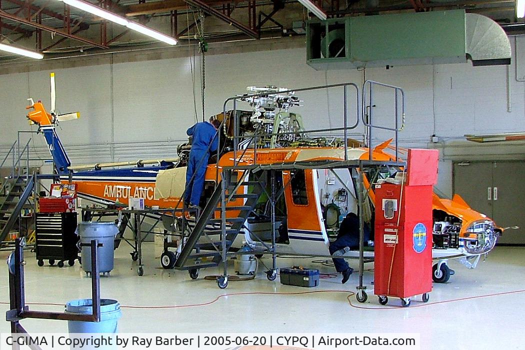 C-GIMA, 1979 Sikorsky S-76A C/N 760018, Sikorsky S-76A [760018] (Canadian Helicopters) Peterborough~C 20/06/2005. Looks to be undergoing a major overhaul.