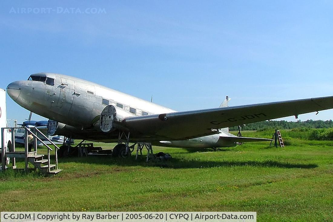 C-GJDM, Douglas C-47B Skytrain C/N 20721, Douglas DC-3C-47B-1-DL [20721] Peterborough~C 20/06/2005. Stored.